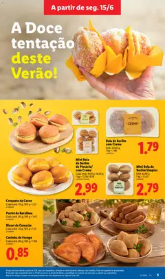 Pré-visualização Mini Bola de Berlim com Creme, Embalagem com 2 unidades de 120 g cada. válido de 15/06/2026 | Página: 5