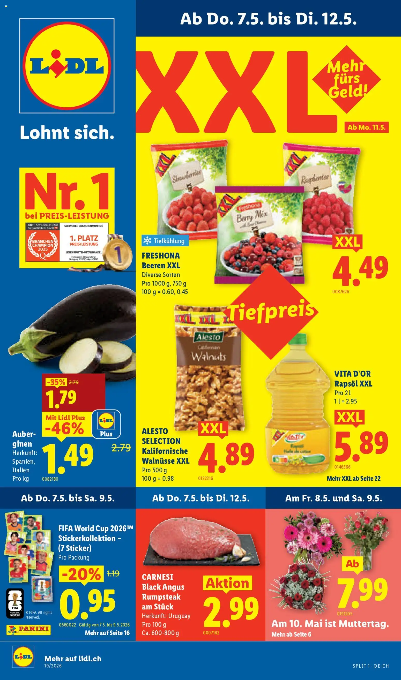 Lidl aktionen – gültig ab 07.05.2026 | Seite: 1 | Produkte: Walnüsse, Rapsöl