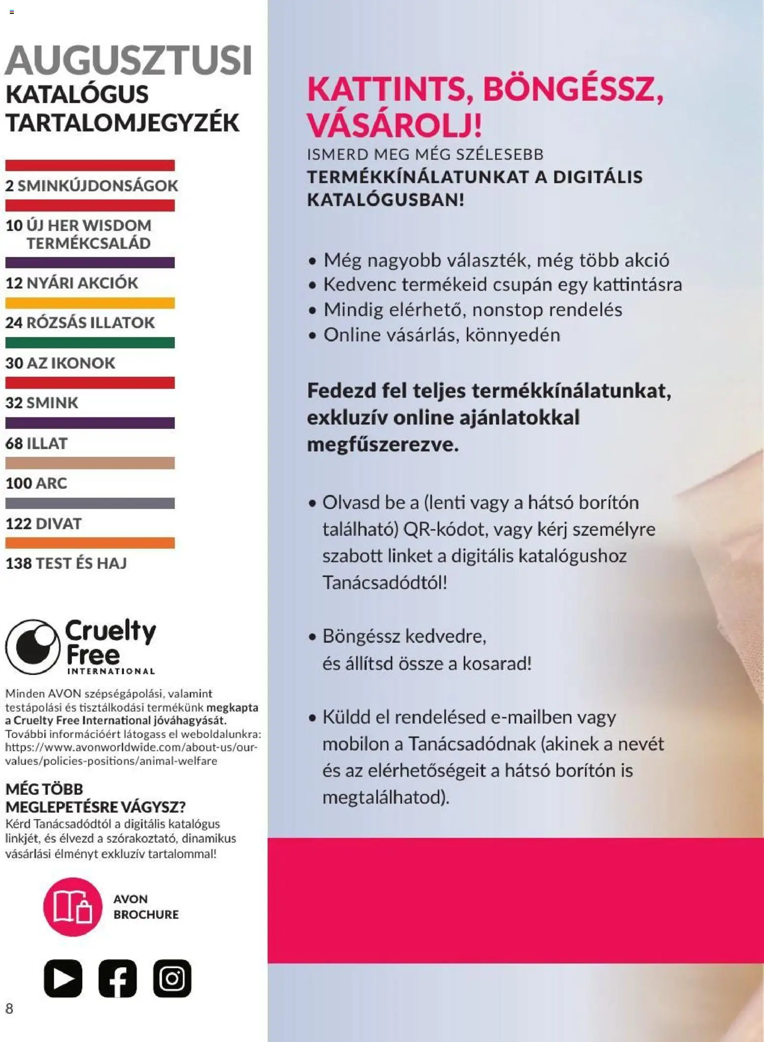 Avon akciós ujság - amely érvényes a következő dátumtól: 2026.08.01. | Oldal: 8