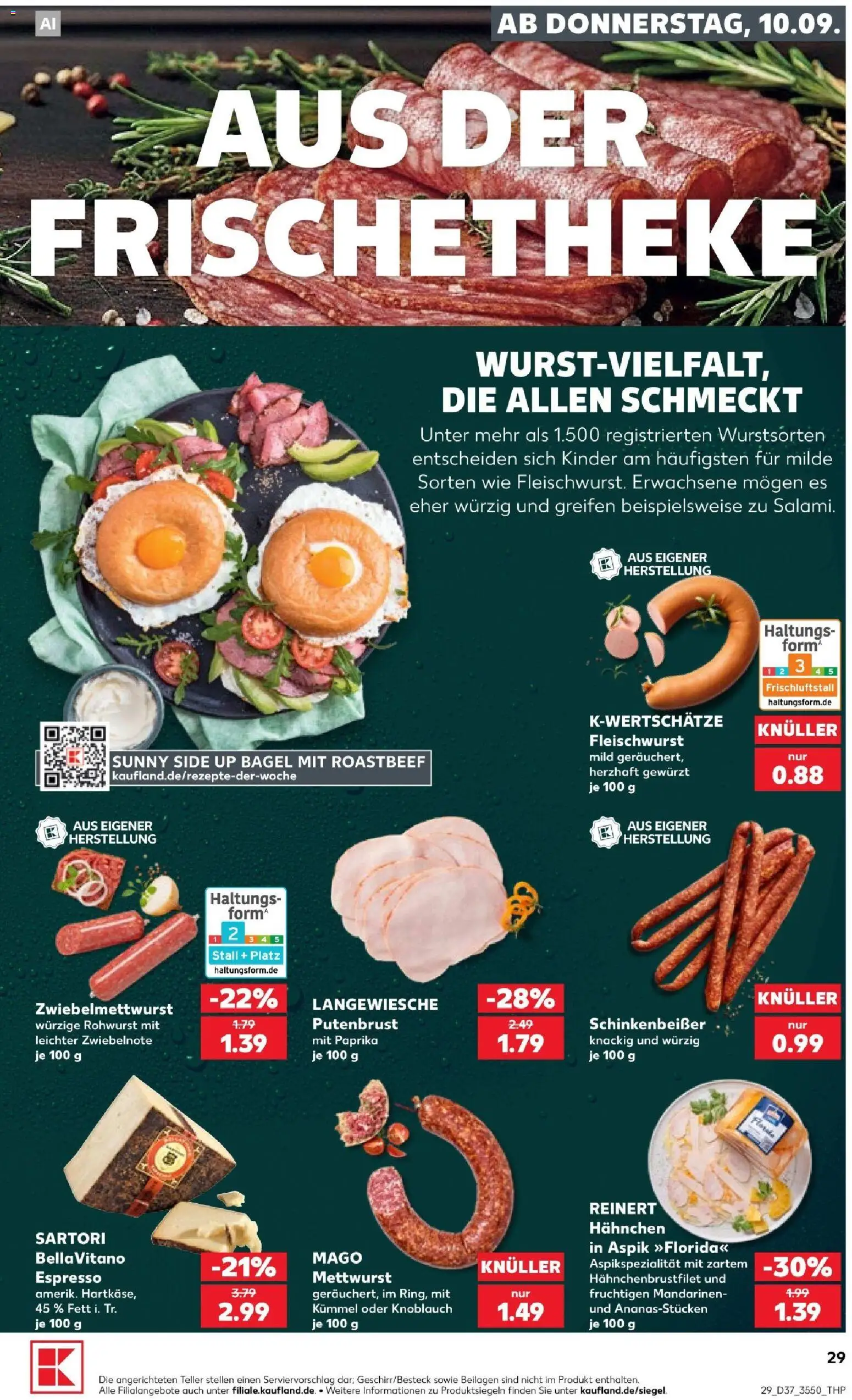 Kaufland Prospekt – gültig ab 10.09.2026 | Seite: 29 | Produkte: Beilagen, Mandarinen, Paprika, Knoblauch