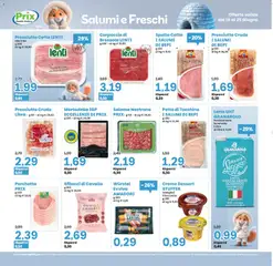 Anteprima del volantino Prix volantino valido a partire dal 15.06.2026 | Pagina: 7 | Prodotti: Salame, Bresaola, Prosciutto, Mortadella