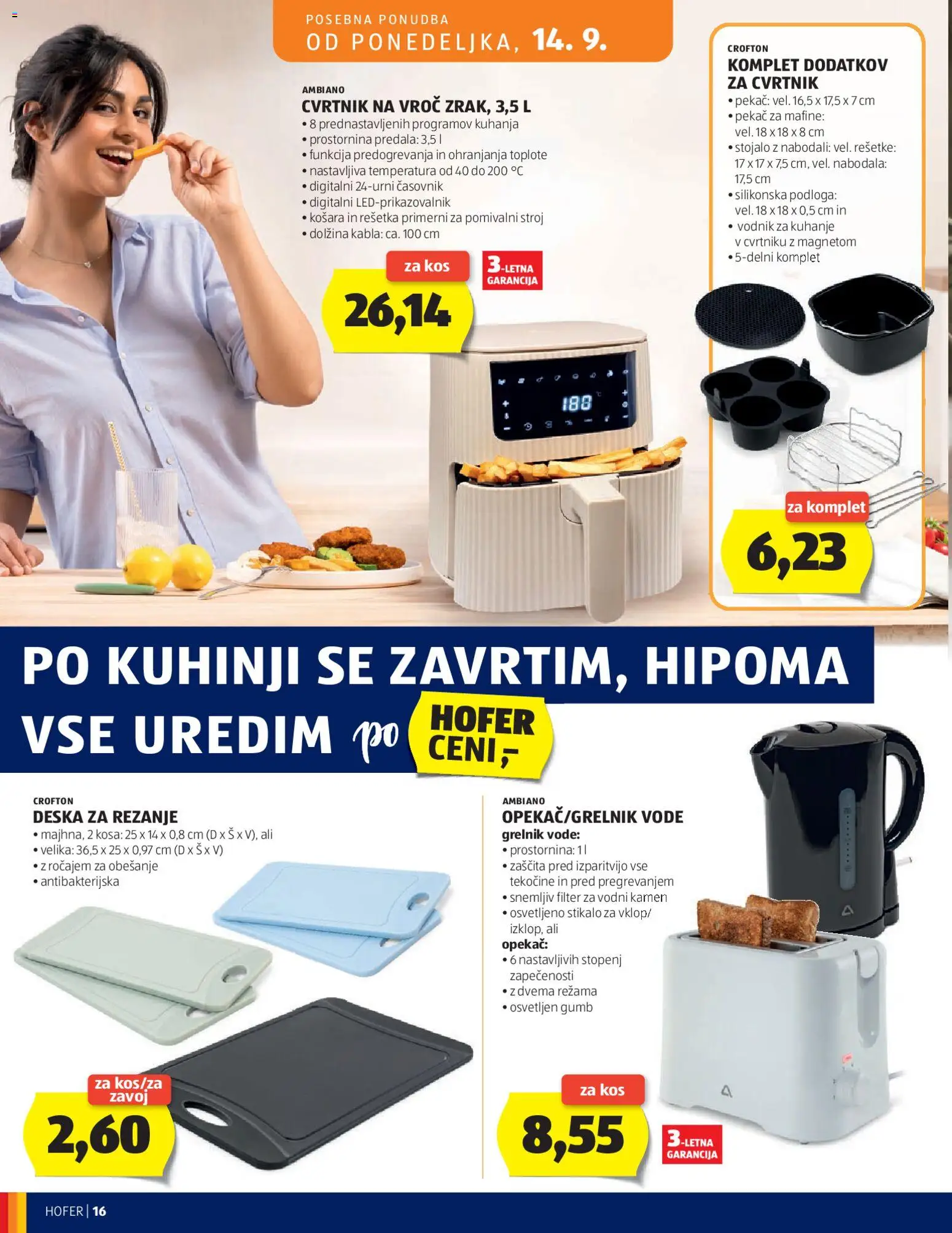 Novi Hofer katalog ponudbe – veljaven od 09.09.2026 | Stran: 16