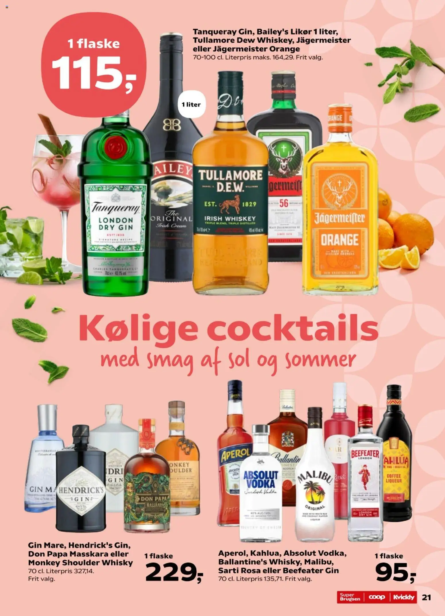Super Brugsen tilbudsavis – gyldig fra 26/06/2026 | Side: 21 | Produkter: Gin, Vodka, Whisky