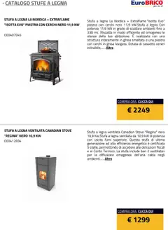 Anteprima del volantino Eurobrico Stufe a Legna catalogo valido a partire dal 23.07.2025 | Pagina: 17 | Prodotti: Stufa a legna, Stufa