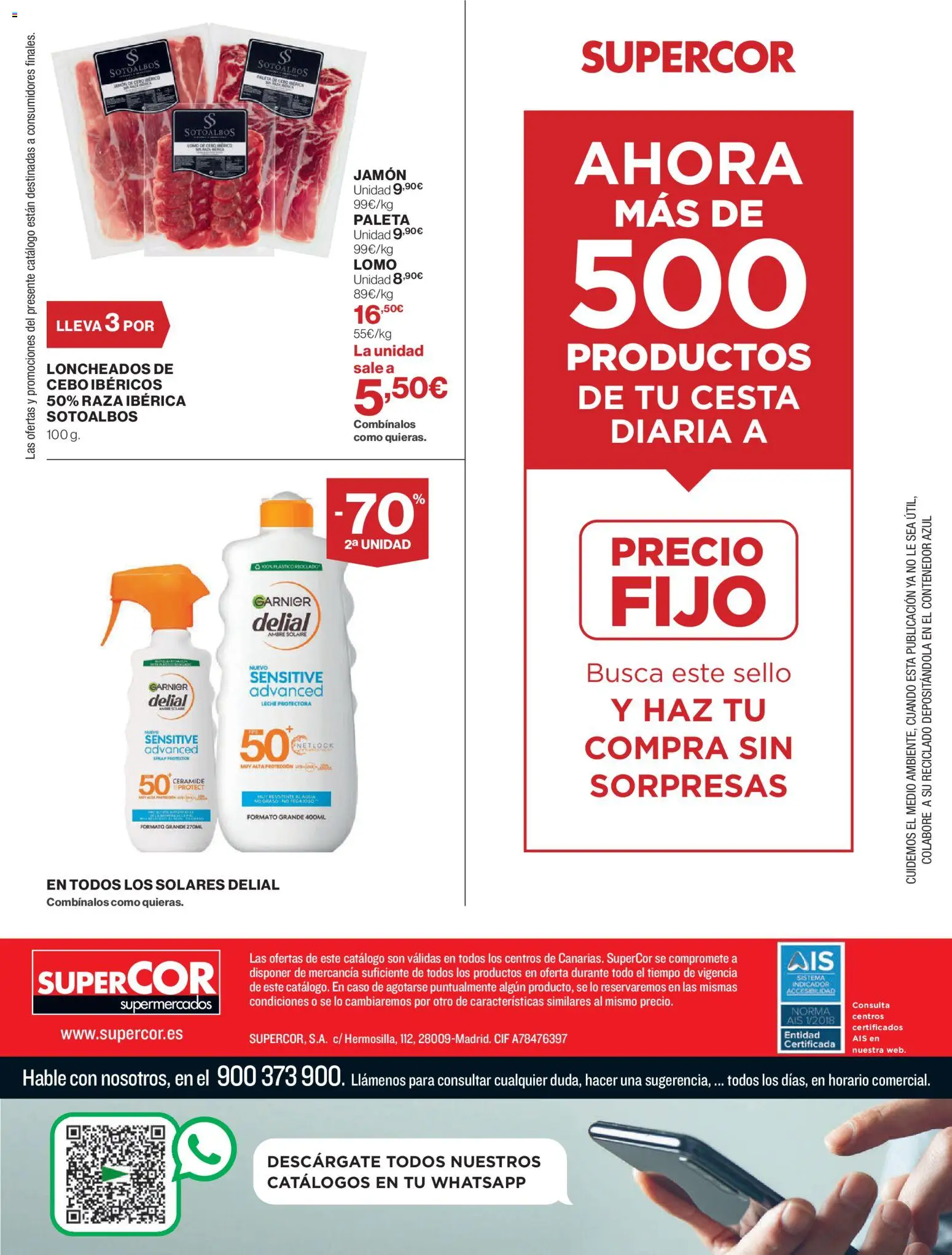Supercor Canarias │ válido desde el 30/07/2026 | Página: 28 | Productos: Leche, Jamón, Cesta