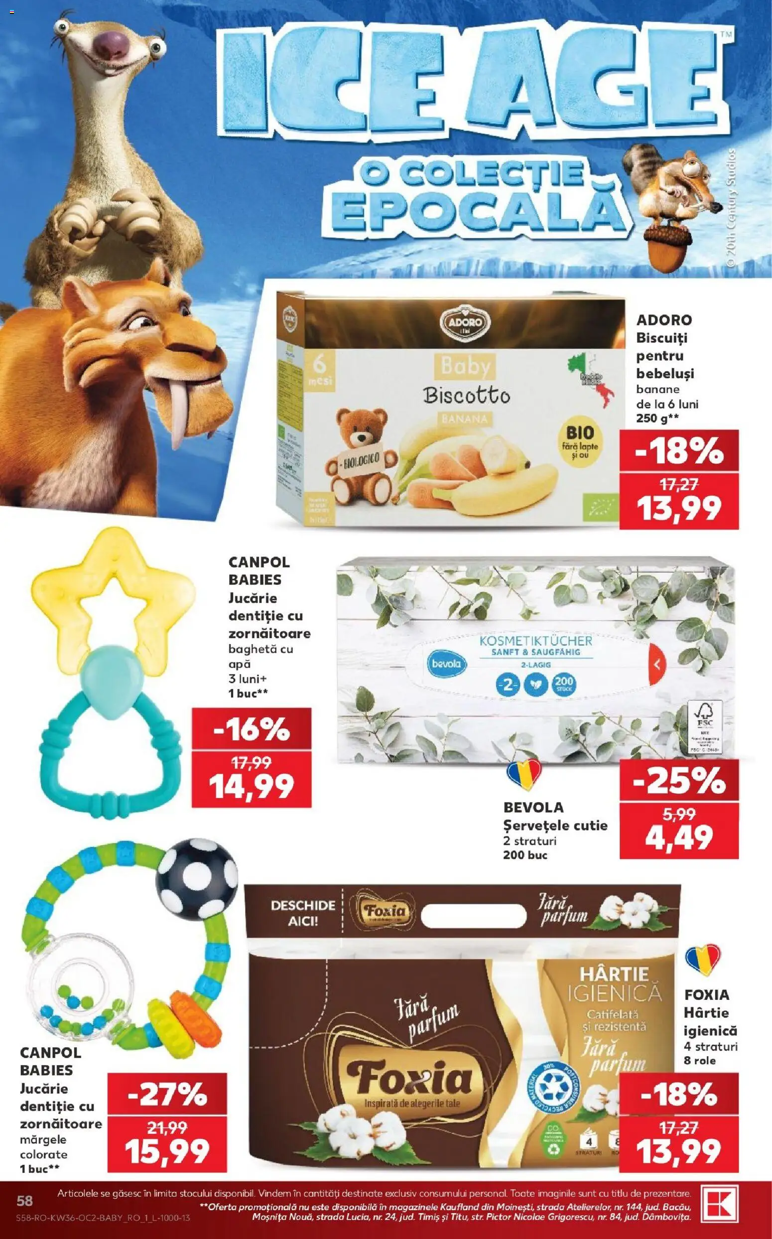 Kaufland Slatina 02.09.2026 - Revista si Oferta | Pagină: 58 | Produse: Baby, Role, Lapte, Banane