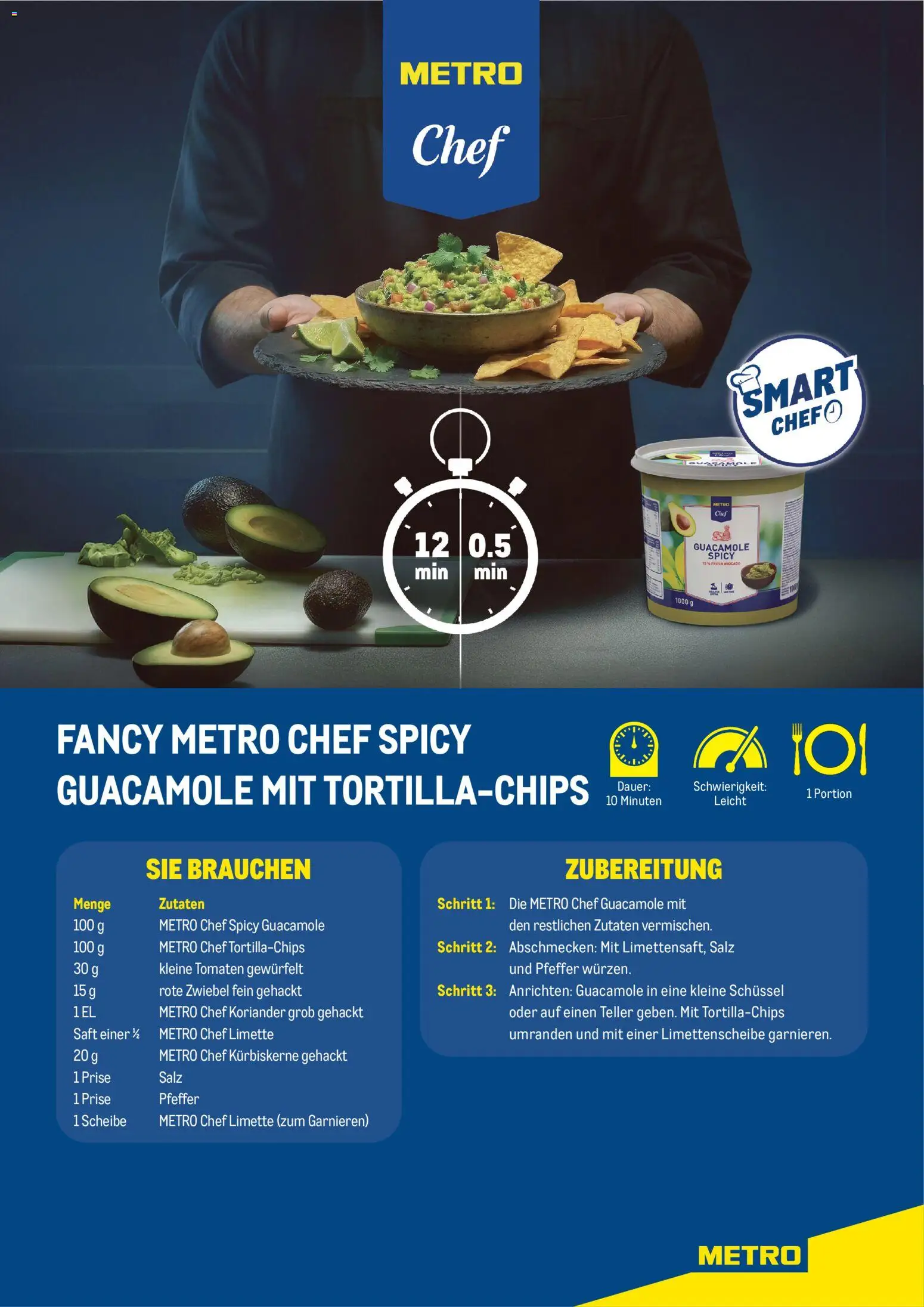 Metro angebote Guacamole Spicy gültig ab 10.06.2026 | Seite: 1 | Produkte: Salz, Pfeffer, Limette, Saft