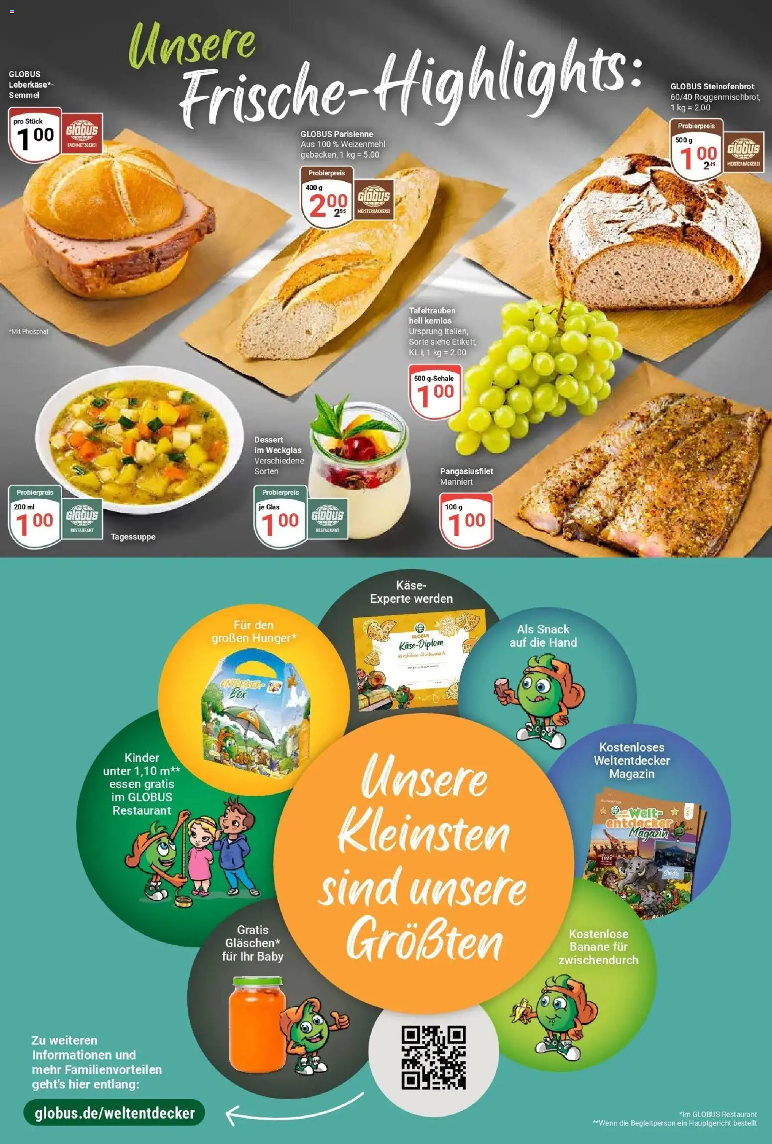 Globus Prospekt Freilassing (ab 14.09.2026) » Angebote online | Seite: 2 | Produkte: Käse, Weizenmehl, Magazin, Leberkase