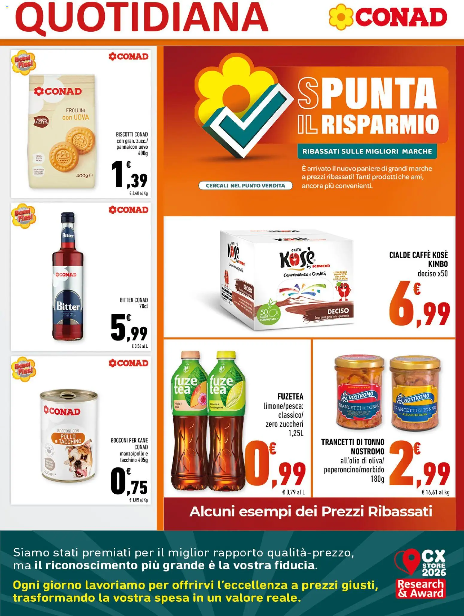 Volantino Conad del 03.06.2026 | Pagina: 9 | Prodotti: Uova, Biscotti, Tacchino, Uva