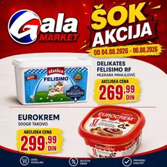 Gala MARKET katalog Šok akcija - pregled Gala MARKET kataloga - važi od 04.08.2026