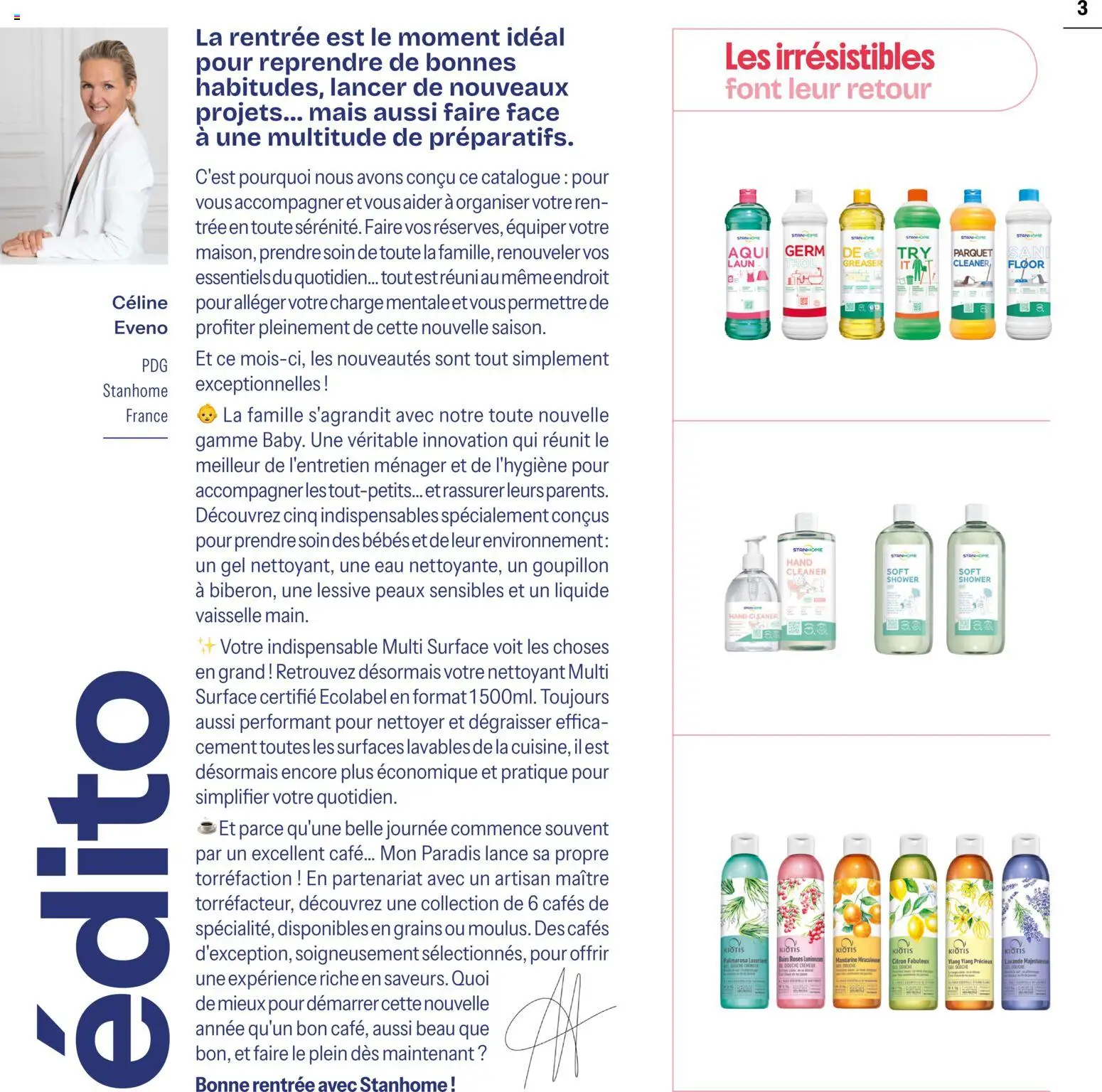 {H1} | Page: 3 | Produits: Lavande, Parquet, Lessive, Café