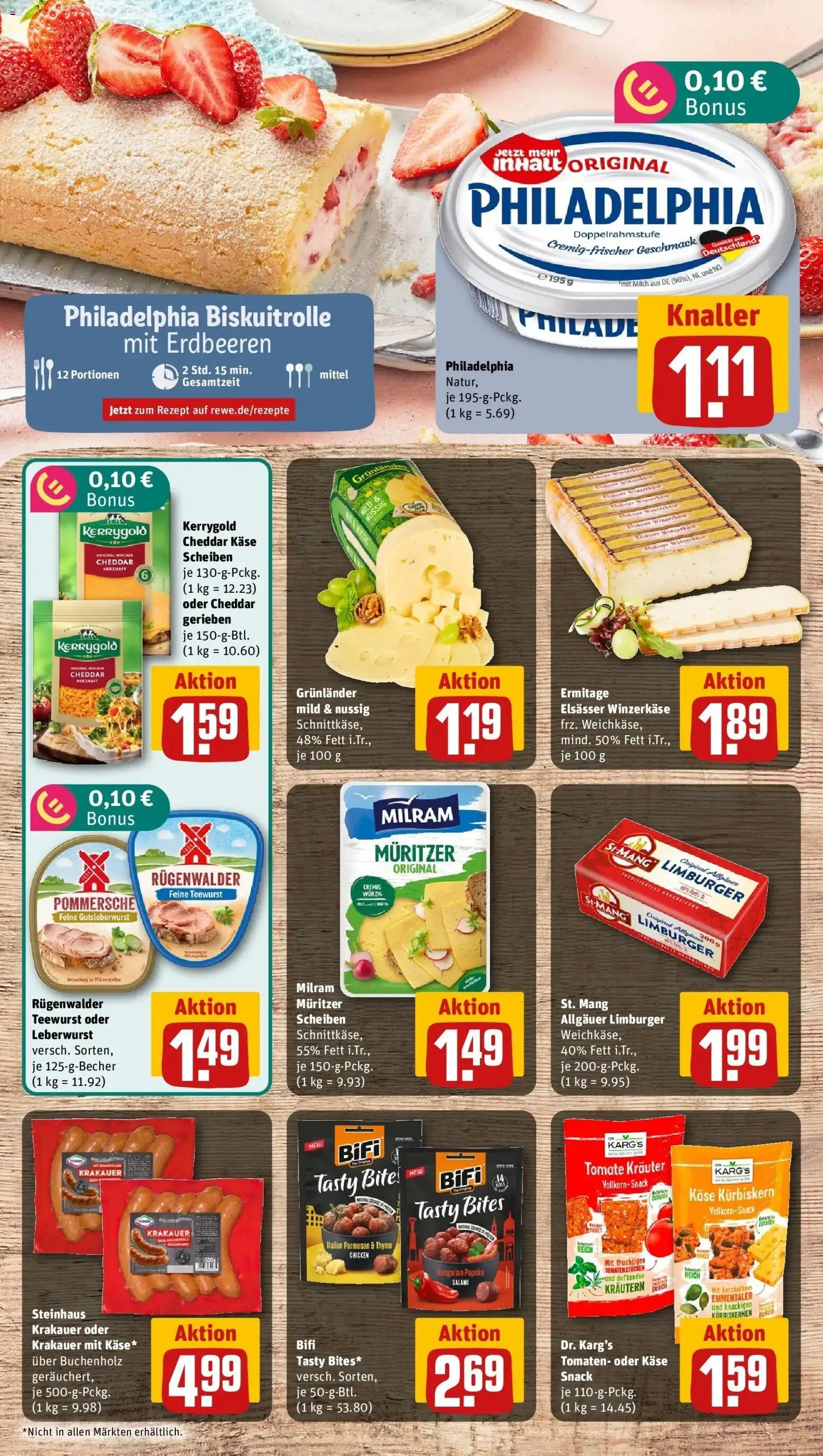 Rewe Prospekt Mannheim Käfertal – gültig ab 13.07.2026 | Seite: 9 | Produkte: Tomaten, Grunlander, Milram, Erdbeeren