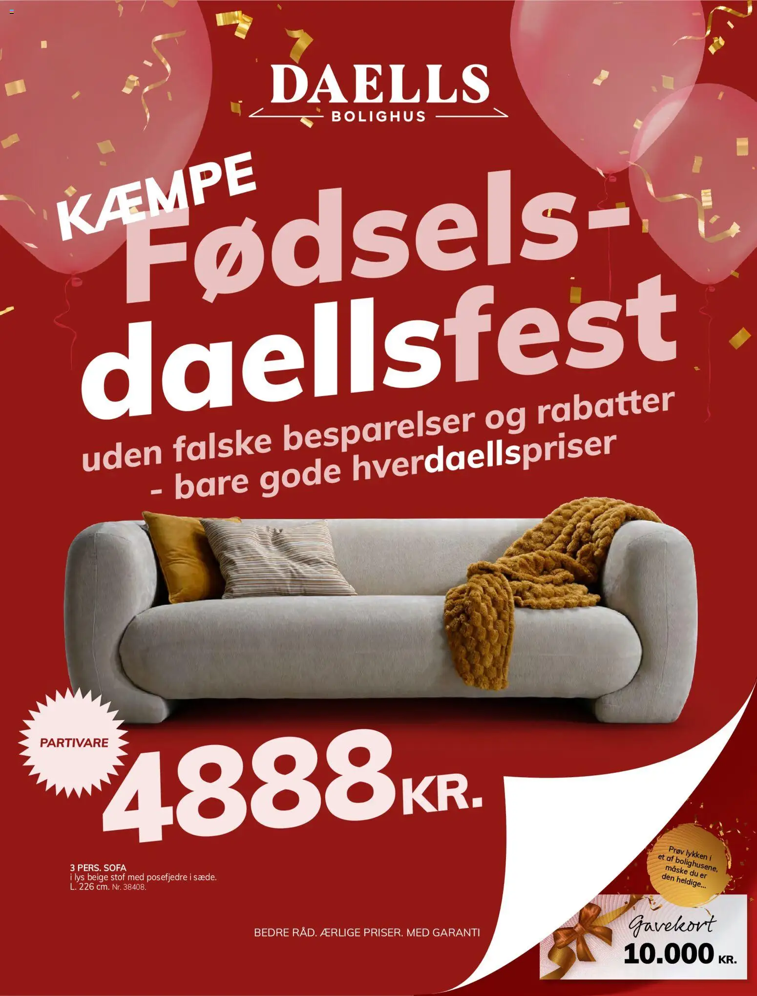 Daells Bolighus tilbudsavis – gyldig fra 23/09/2026 | Side: 1 | Produkter: Maske, Sofa, Stof