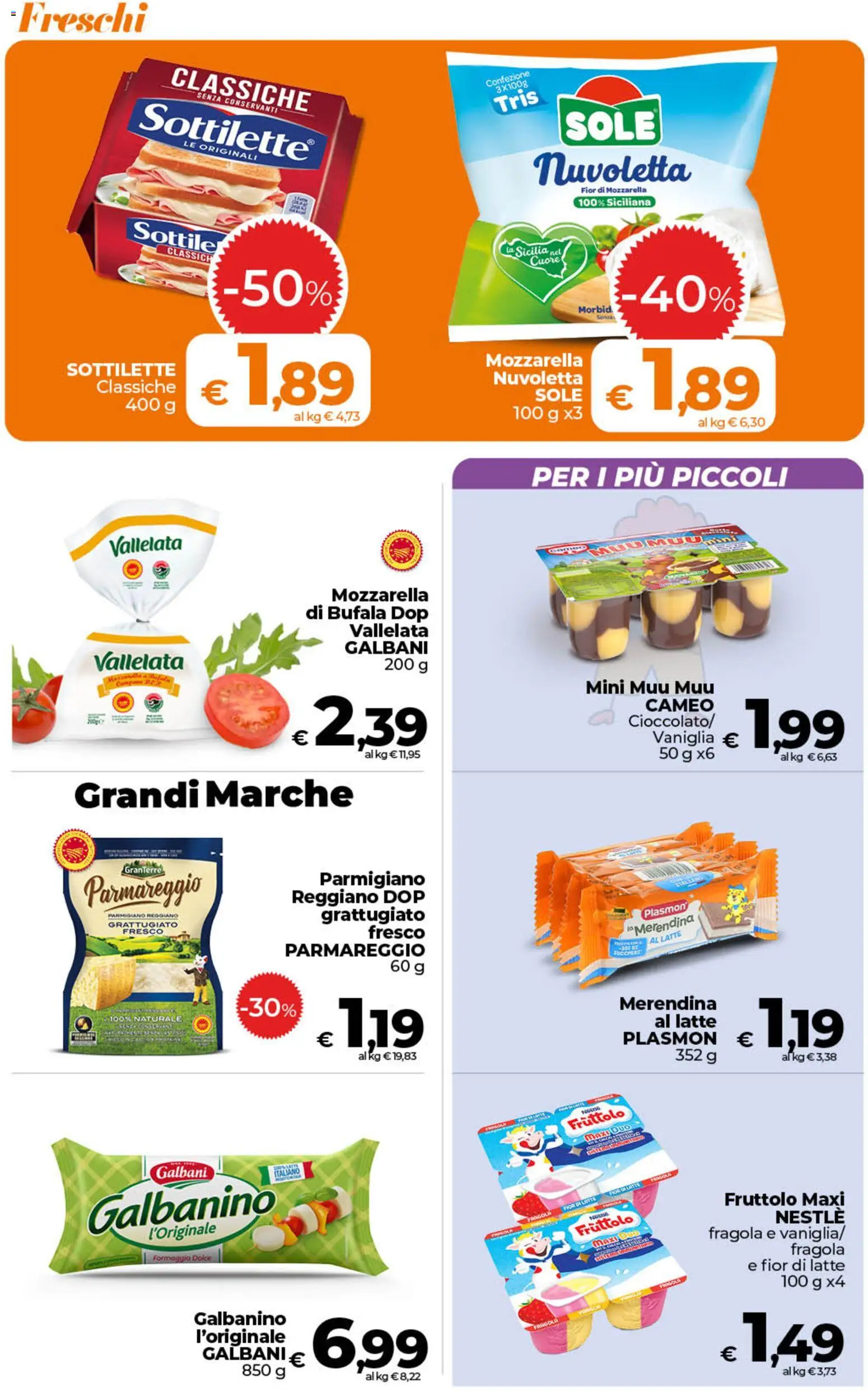 Volantino Ipercoop del 18.06.2026 | Pagina: 22 | Prodotti: Mozzarella, Latte, Formaggio, Parmigiano reggiano