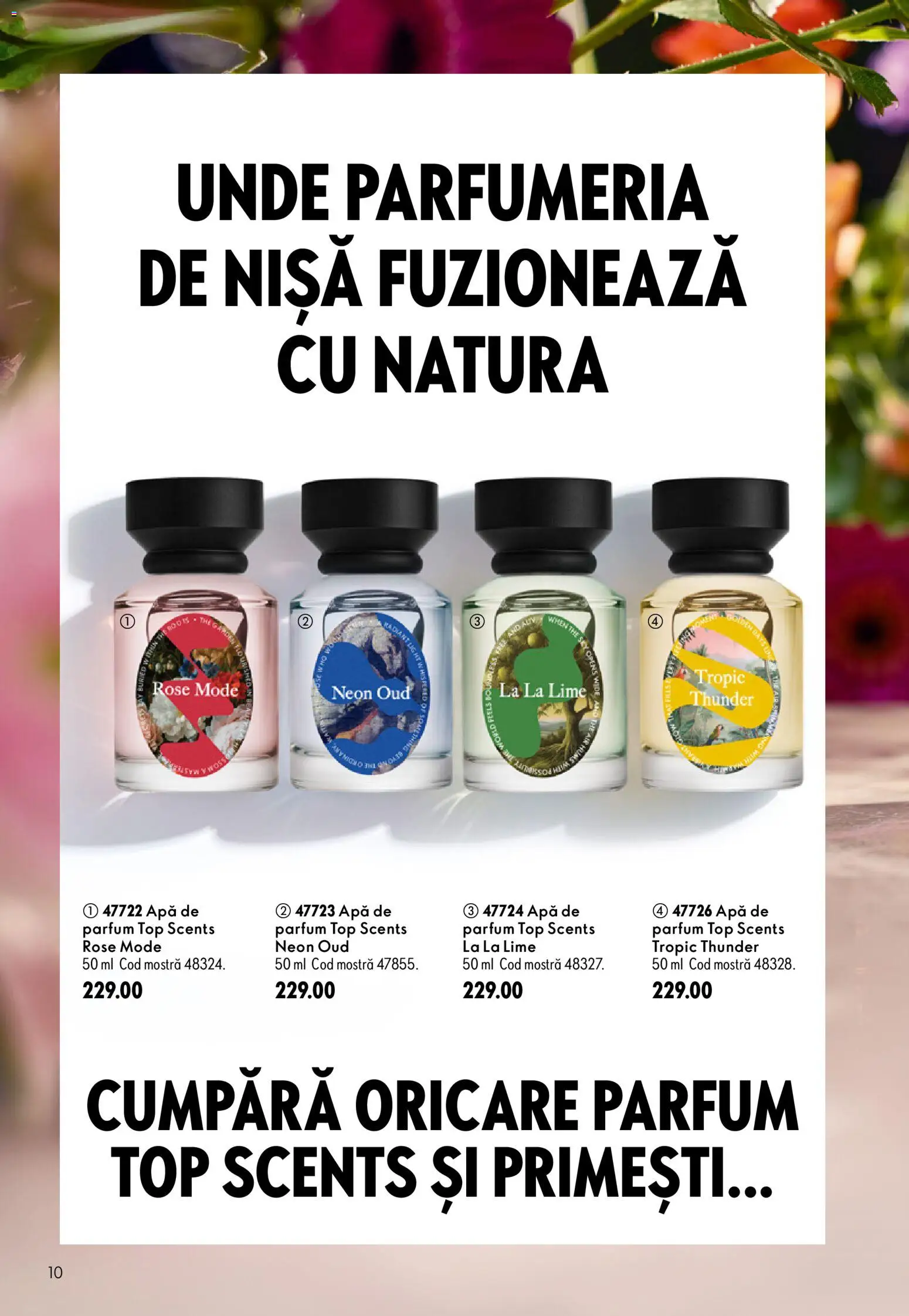 Noul catalog Oriflame – valabil de la 29.07.2026 | Pagină: 10 | Produse: Apă de parfum, Top, Parfum, Apă