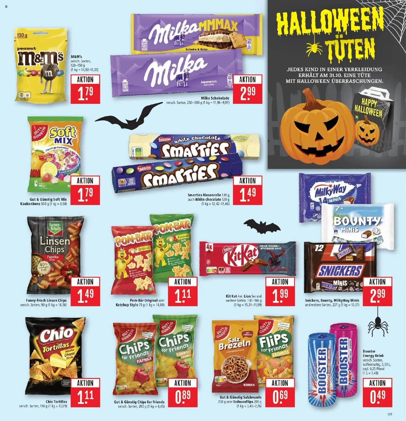 Marktkauf Prospekt Schorndorf (ab 26.10.2026) » Angebote online | Seite: 23 | Produkte: Milka schokolade, M&M's, Salz, Chips