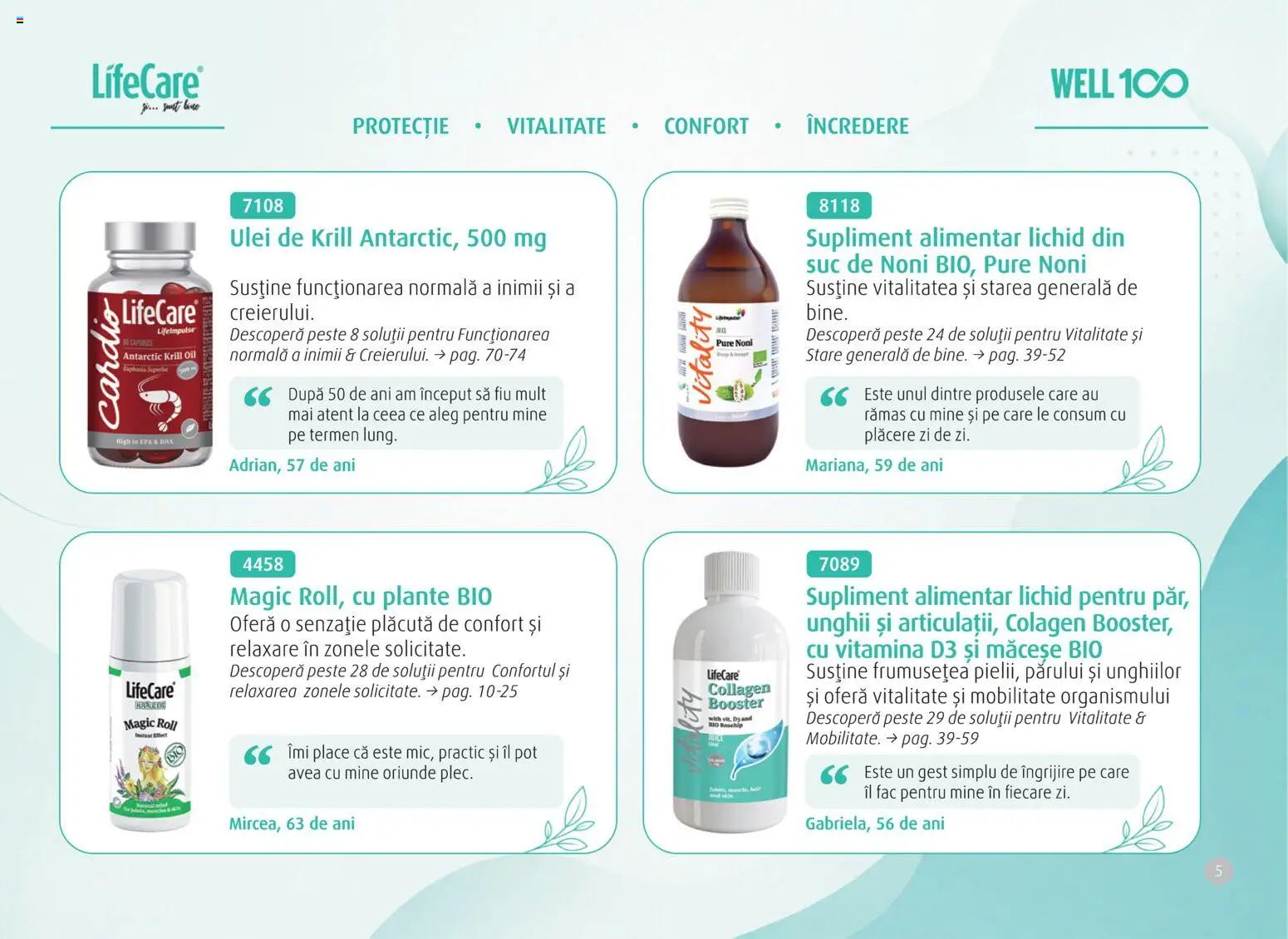 Noul catalog Life Care – valabil de la 01.10.2026 | Pagină: 7 | Produse: Bio, Ulei, Suc, Pește