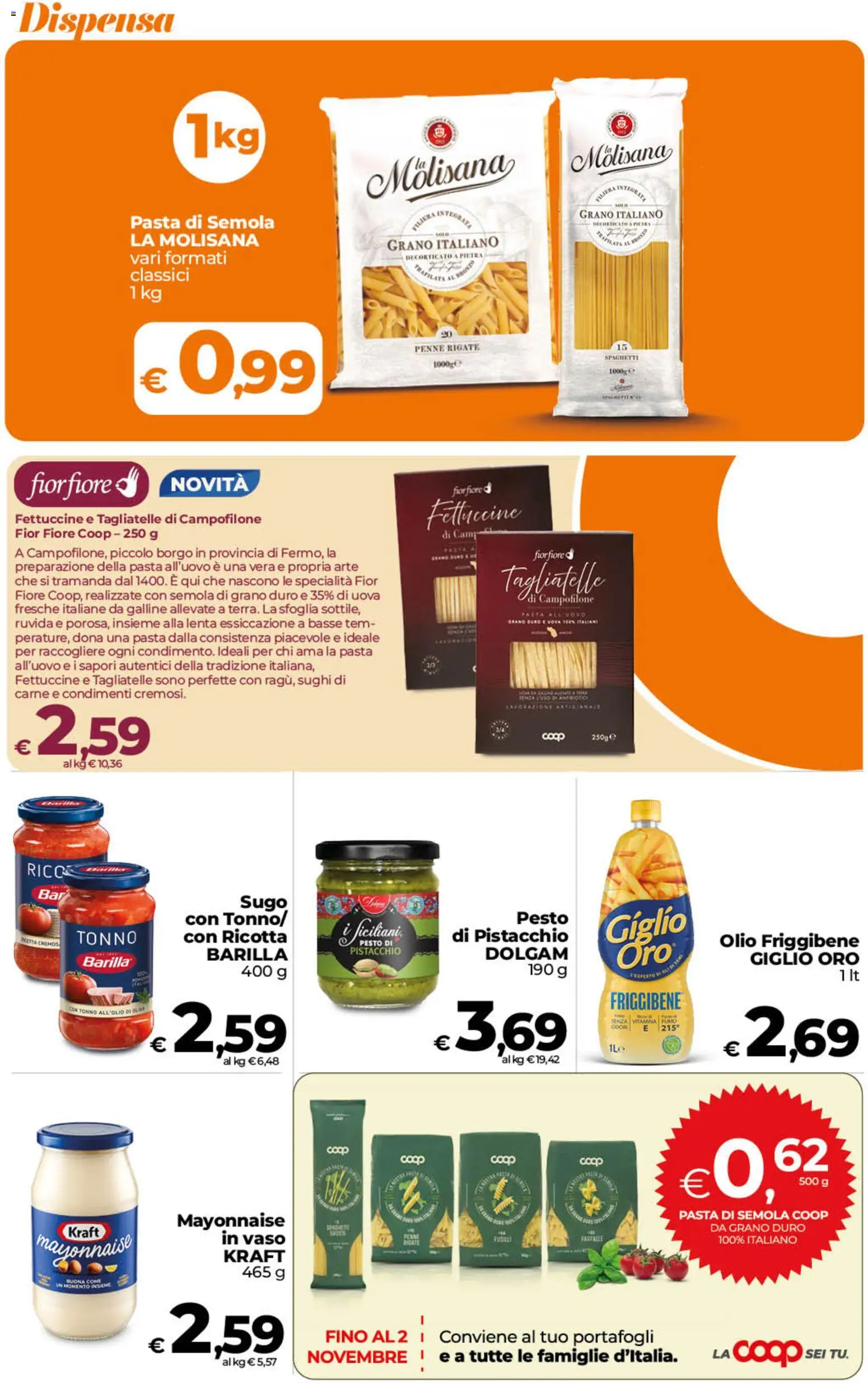 Volantino Ipercoop del 23/10/2026 | Pagina: 26 | Prodotti: Pistacchio, Uova, Farfalle, Barilla
