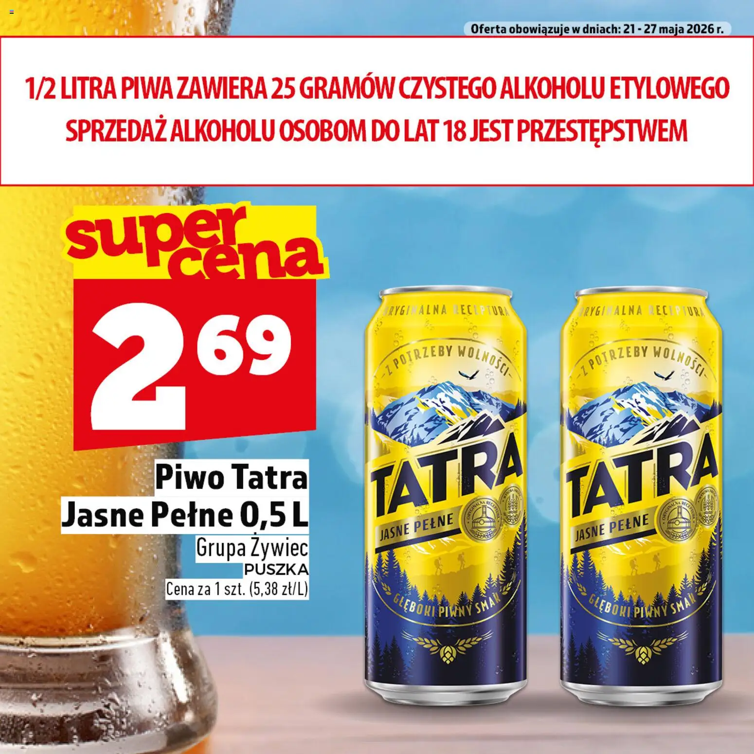 Topaz gazetka - Ogródek Piwosza od 21.05.2026 | Strona: 3 | Produkty: Piwo