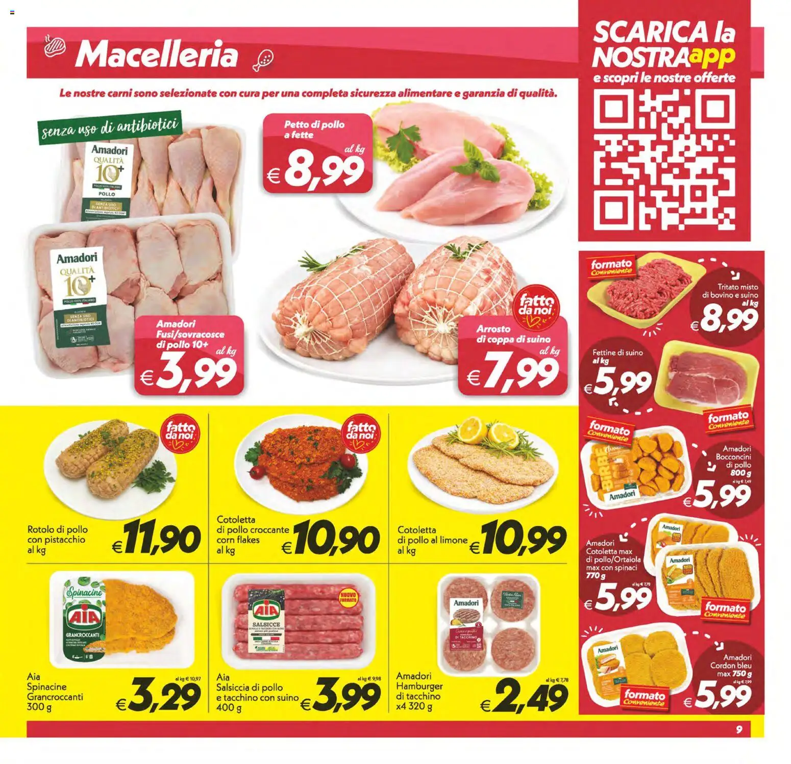 Volantino SuperConveniente del 13/10/2026 | Pagina: 9 | Prodotti: Bovino, Arrosto, Pistacchio, Salsiccia