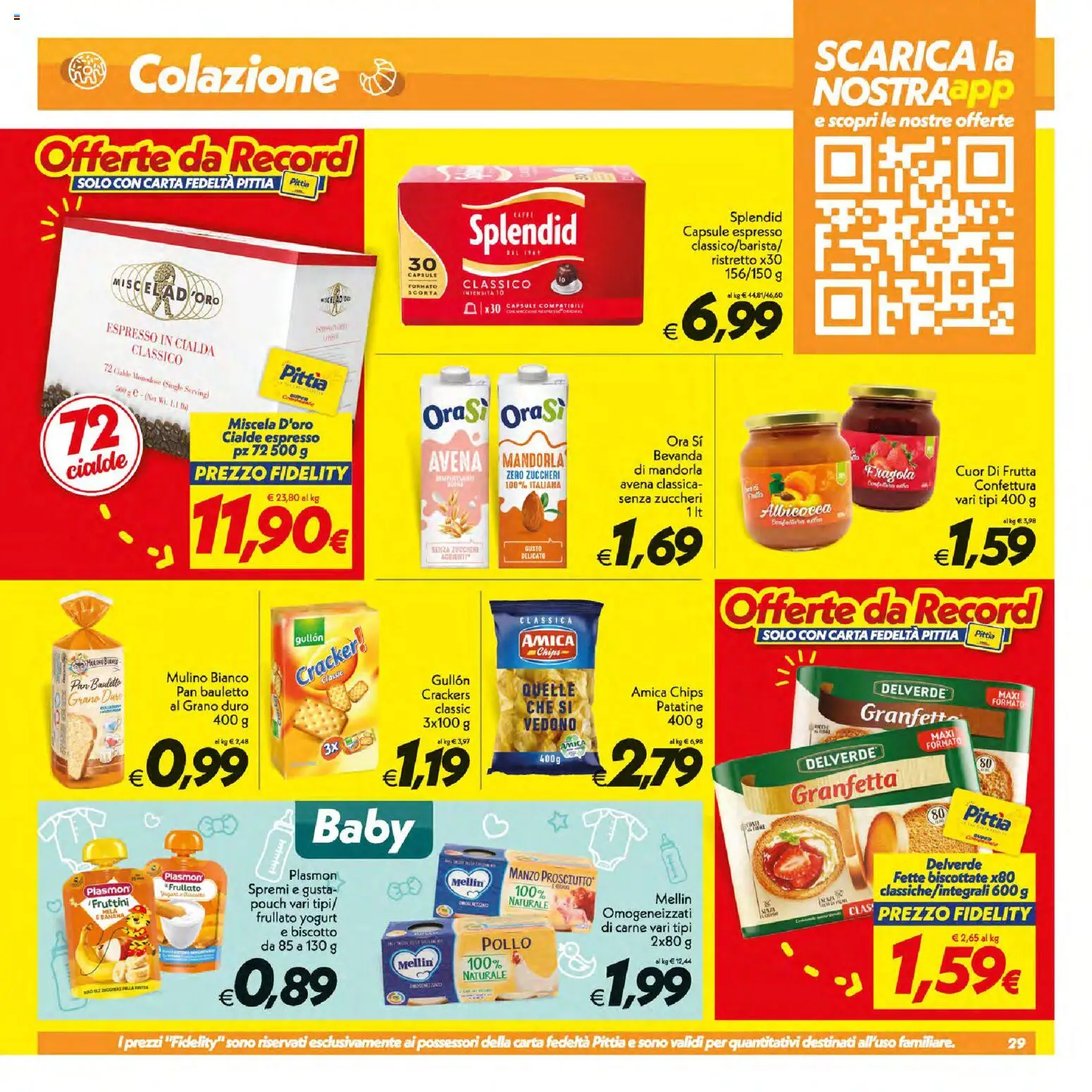 Volantino SuperConveniente del 07/07/2026 | Pagina: 29 | Prodotti: Pollo, Manzo, Frutta, Fette biscottate