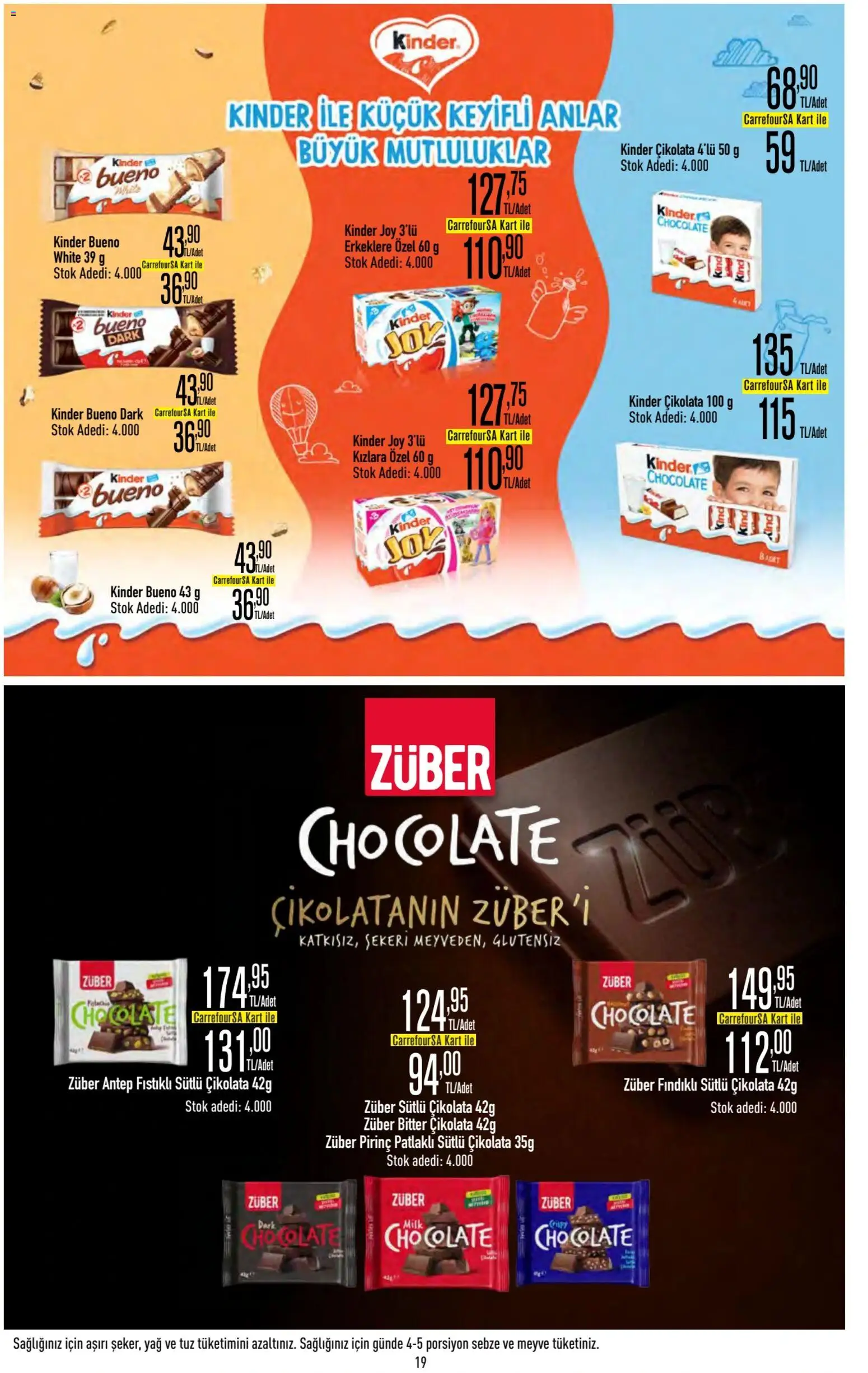 CarrefourSA - Katalog Gurme - 20 Ağustos 2026 tarihinden itibaren geçerlidir | Sayfa: 19 | Ürünler: Çikolata, Yağ, Sebze, Meyve