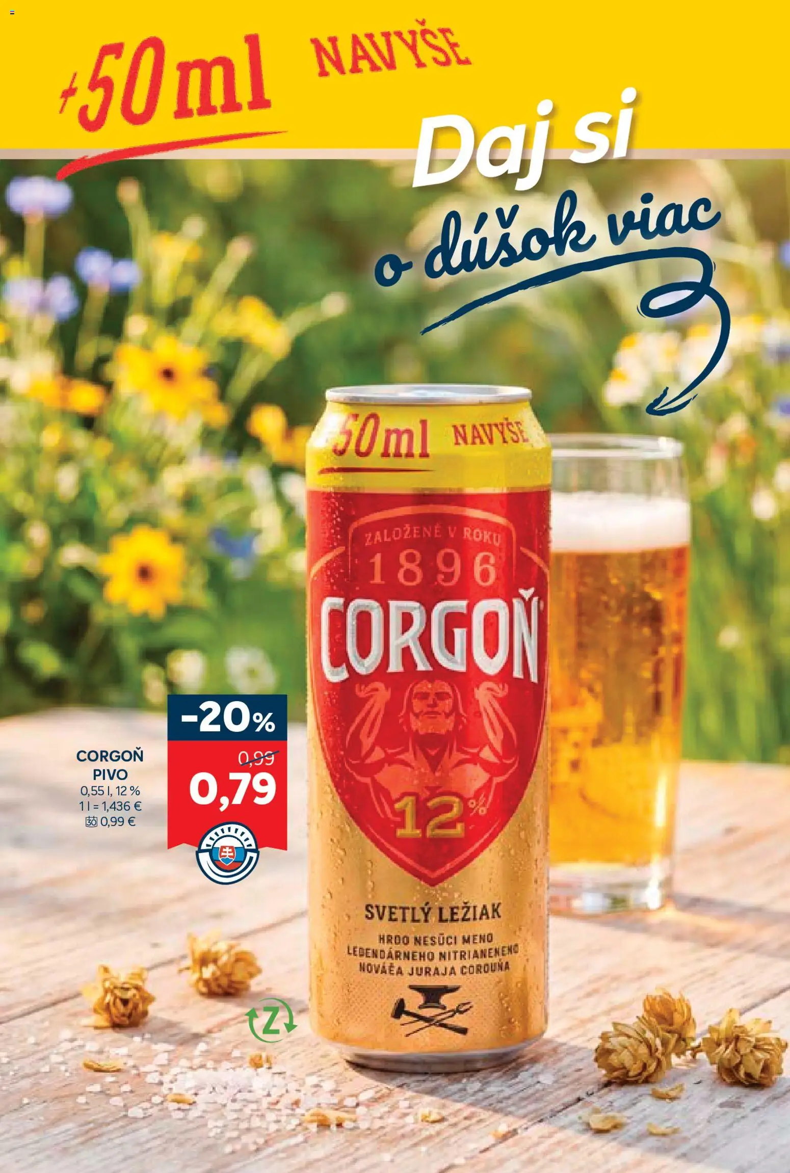 Nové Kraj akcie – leták je platný od 09.07.2026 | Strana: 12 | Produkty: Pivo, Corgoň