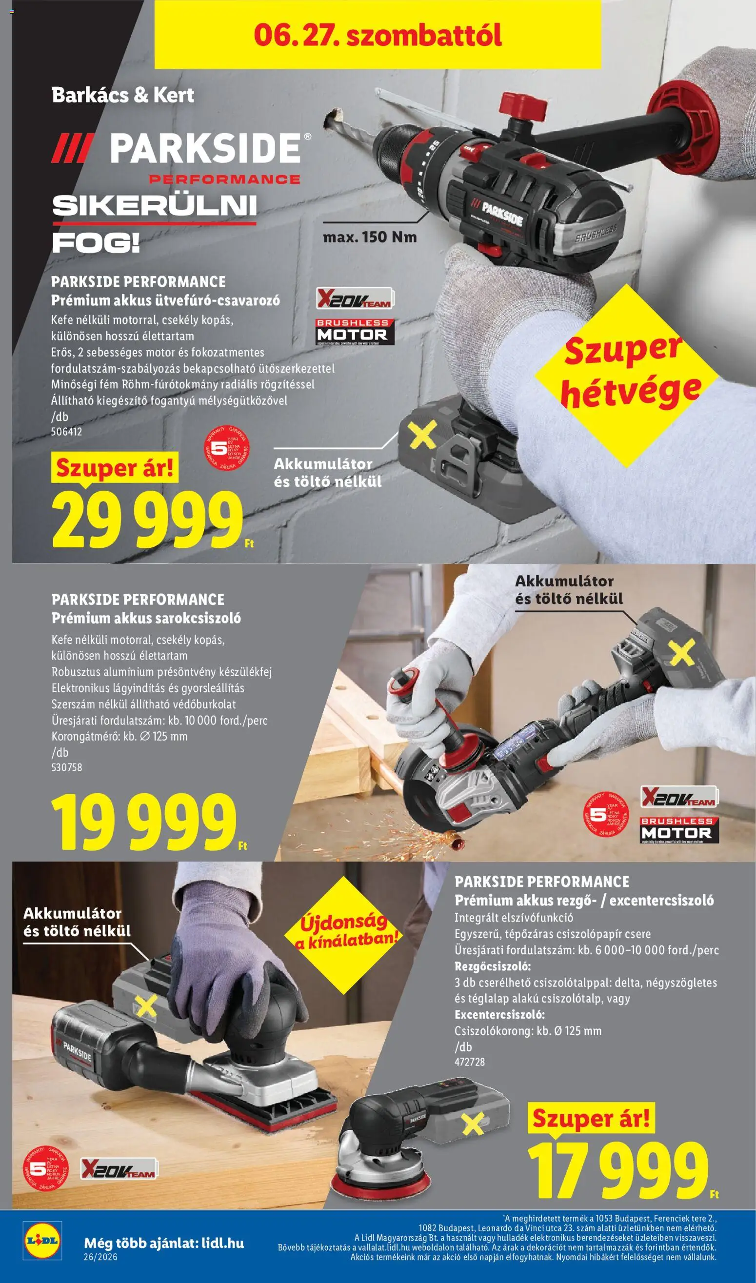 Lidl akciós ujság - amely érvényes a következő dátumtól: 25.06.2026 | Oldal: 16