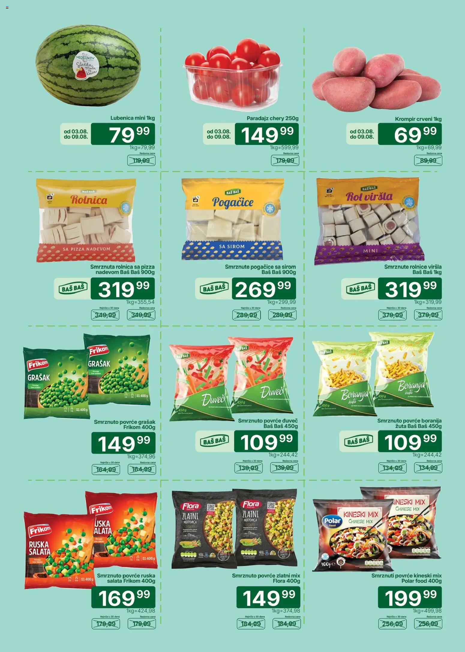Univerexport katalog - važi od 03.08.2026 | Strana: 2 | Proizvode: Boranija, Salata, Krompir, Paradajz