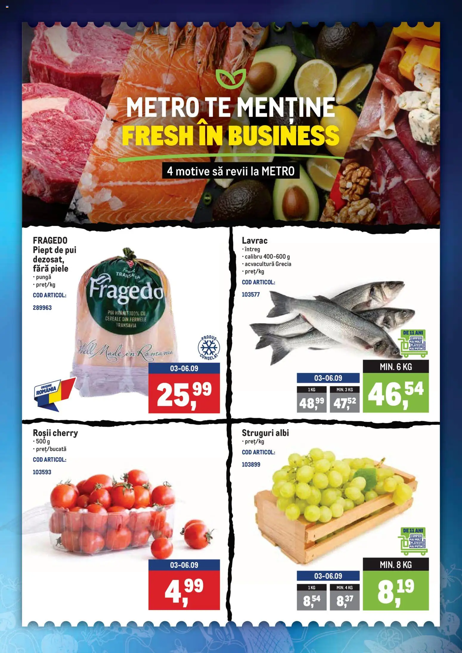 Noul catalog Metro – valabil de la 31.08.2026 | Pagină: 2 | Produse: Struguri, Pungă, Roșii, Cereale