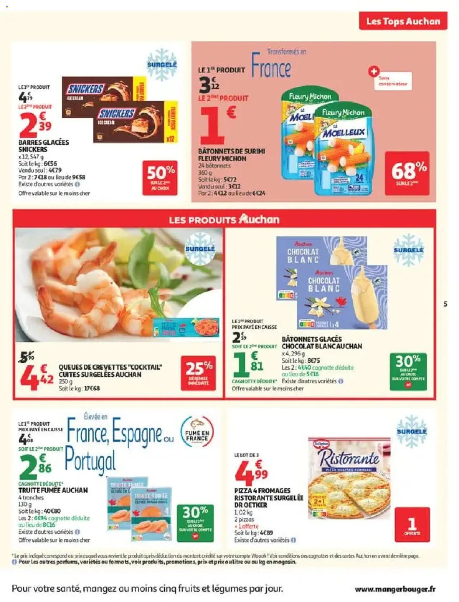 {H1} | Page: 5 | Produits: Truite, Truite fumée, Surimi, Cocktail
