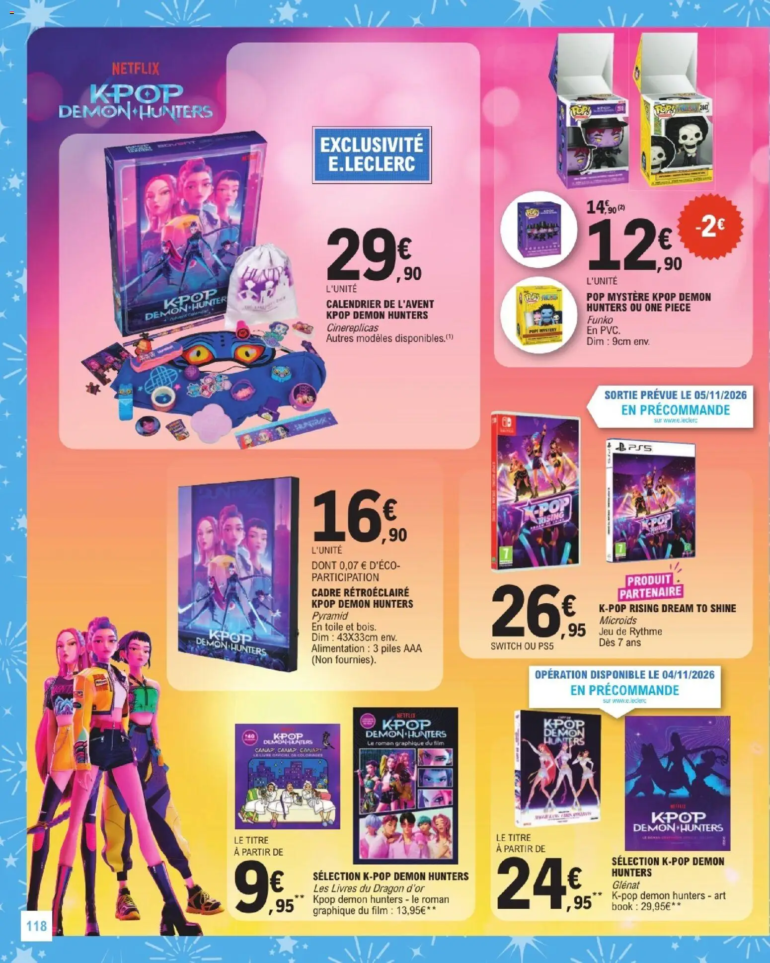 {H1} | Page: 118 | Produits: Calendrier, Livres, Calendrier de l'avent, Piles