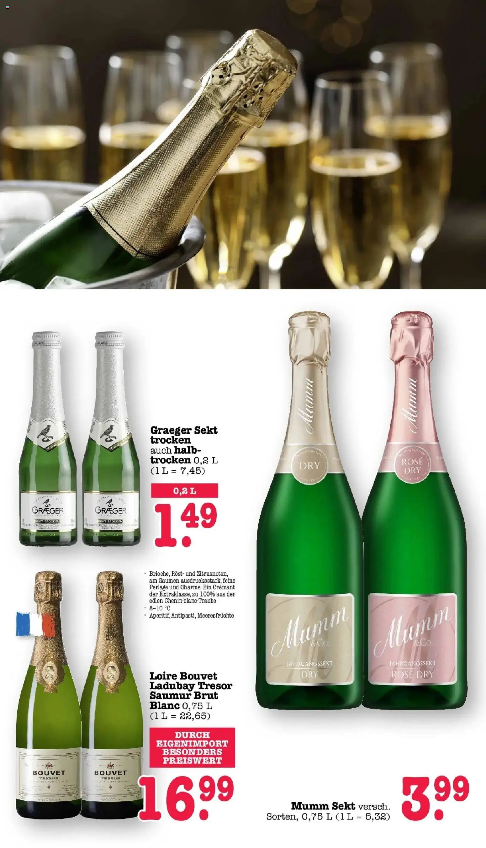 E center Prospekt Mainz-Weisenau (ab 26.10.2026) zum Blättern | Seite: 50 | Produkte: Mumm sekt, Sekt, Meeresfrüchte