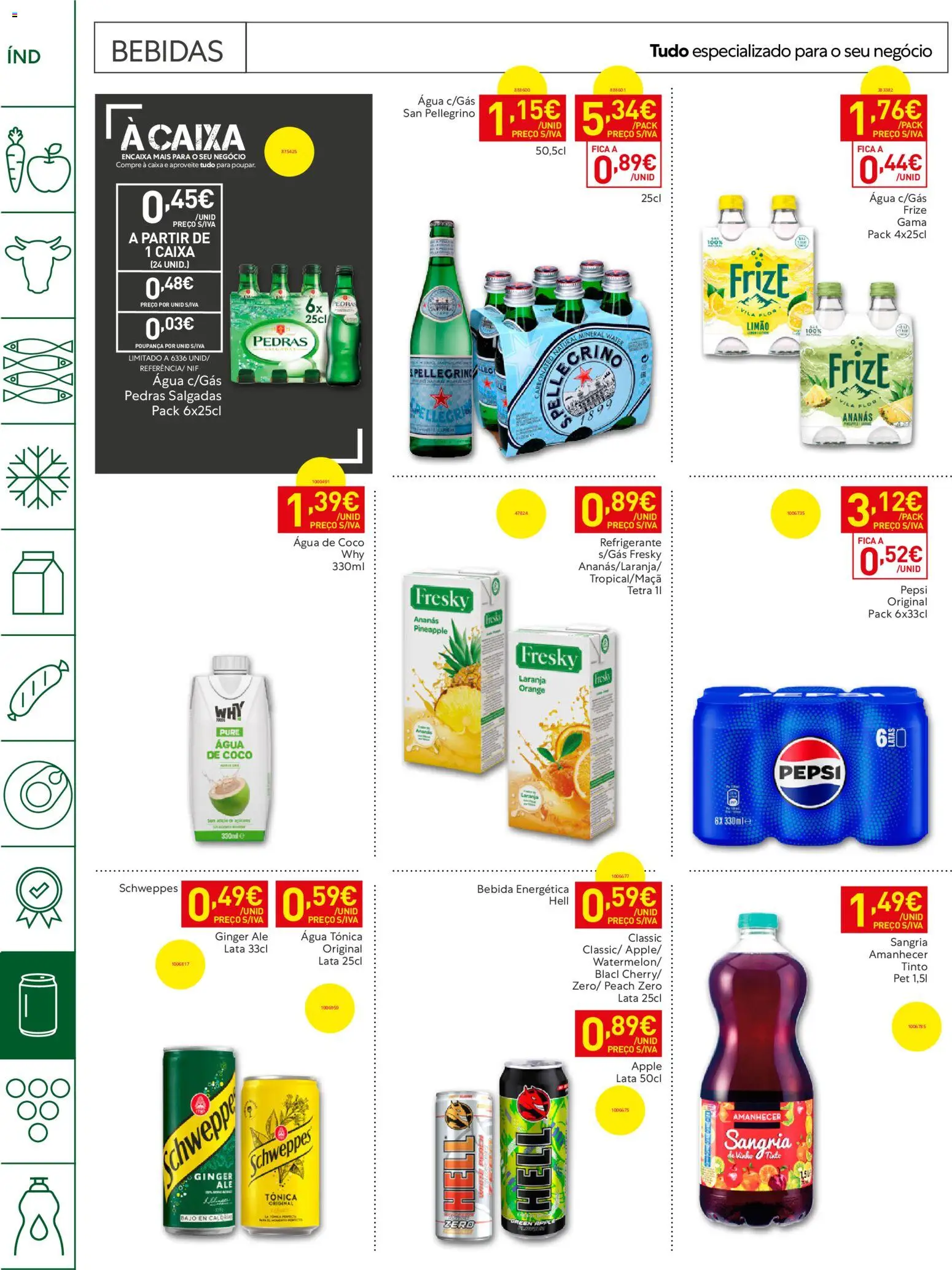 Recheio Horeca Madeira │ válido de 14/07/2026 | Página: 22 | Produtos: Agua, Refrigerante, Caixa, Bebida