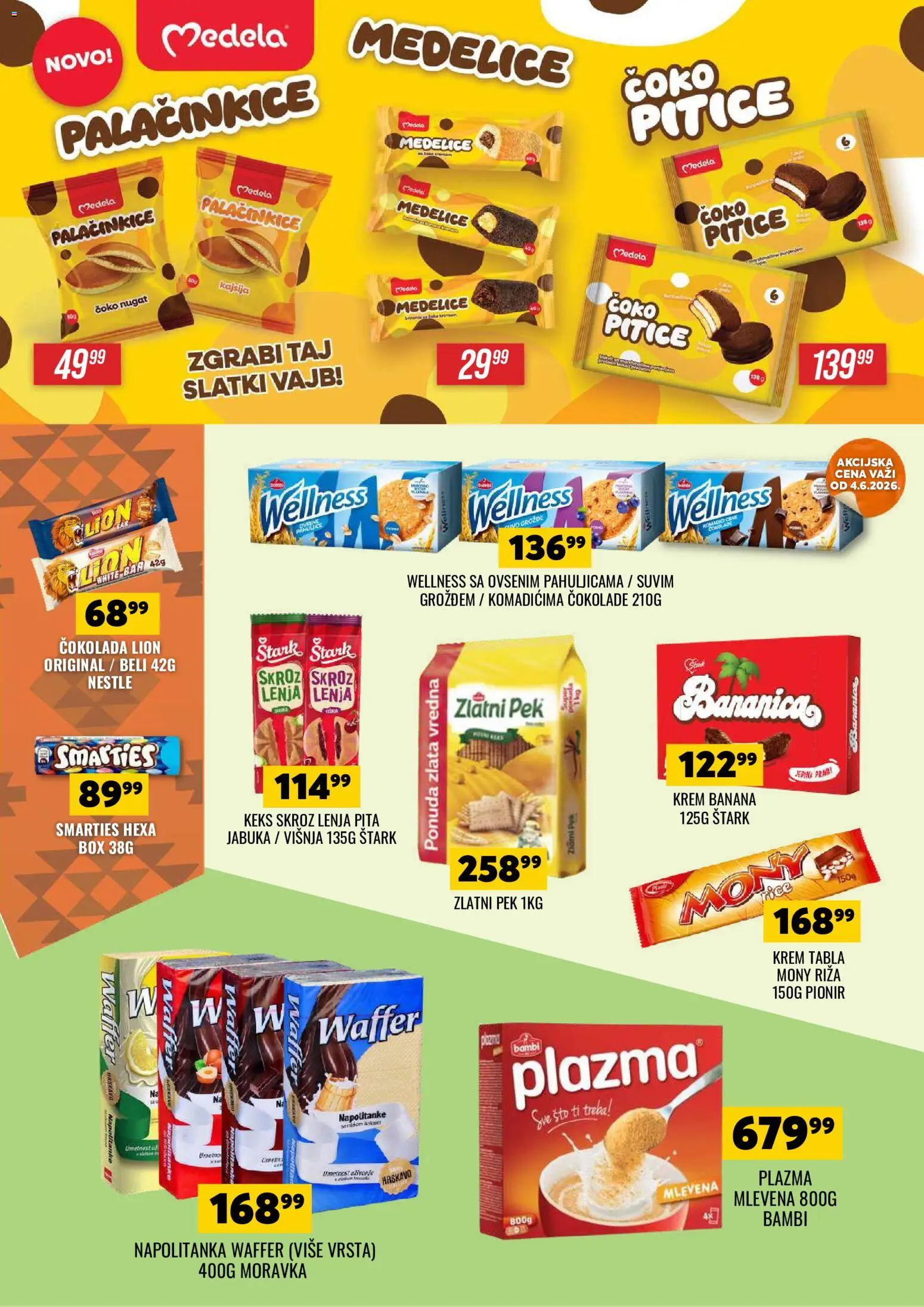 Tekijanka katalog - važi od 03.06.2026 | Strana: 12 | Proizvode: Banana, Sto, Višnja, Napolitanke