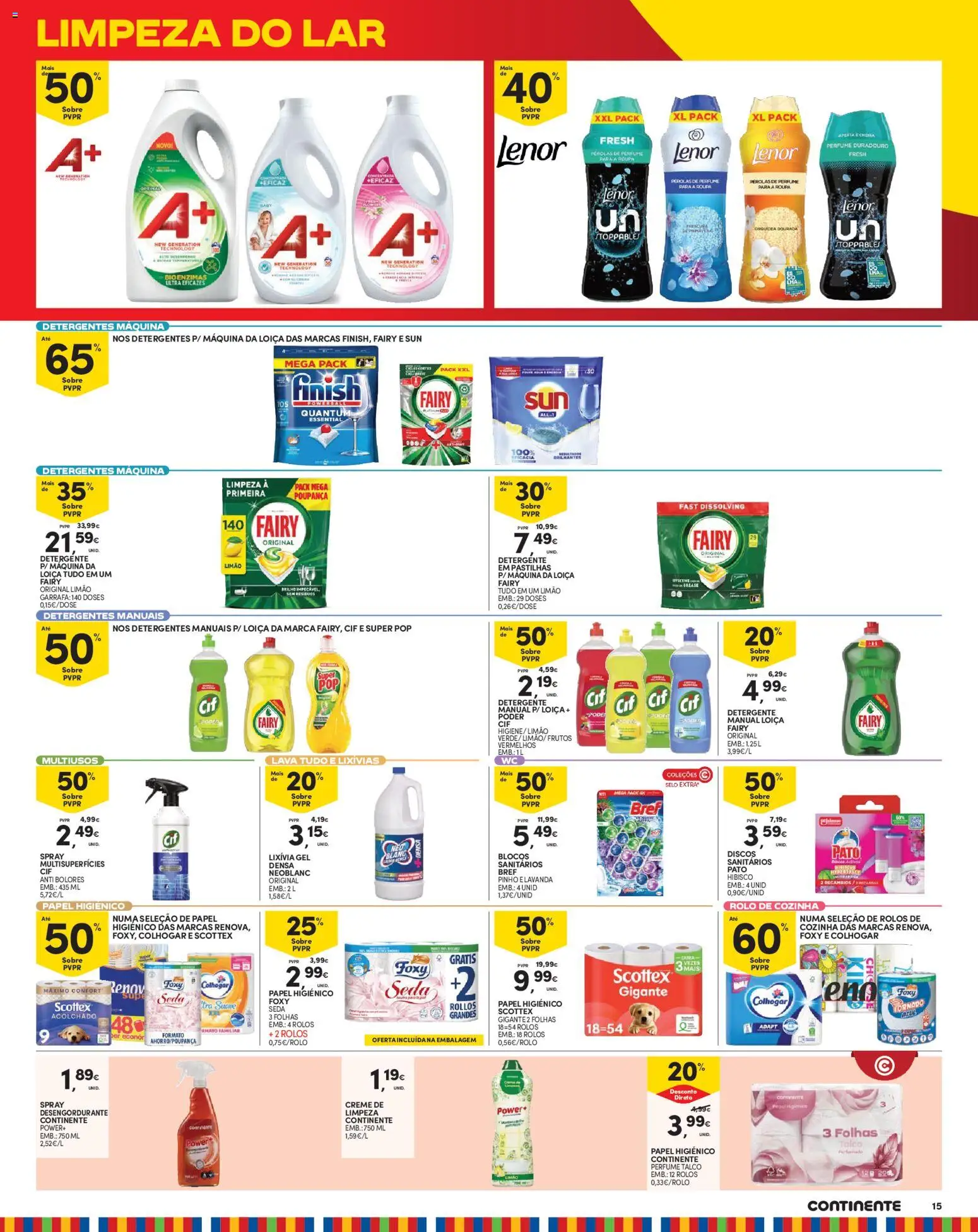 Continente Madeira │ válido de 04/08/2026 | Página: 15 | Produtos: Dourada, Papel higiénico, Perfume, Creme
