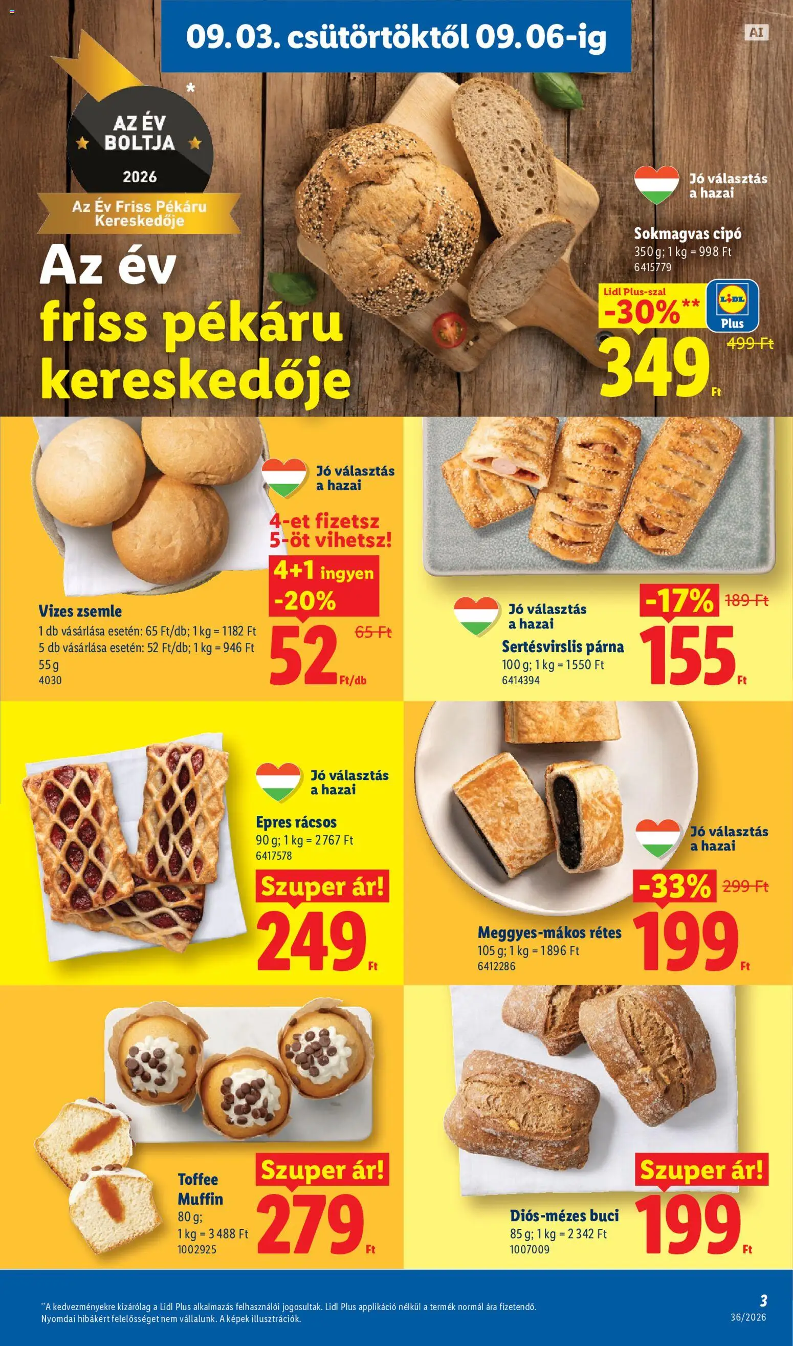 Lidl akciós ujság - amely érvényes a következő dátumtól: 2026.09.03. | Oldal: 3
