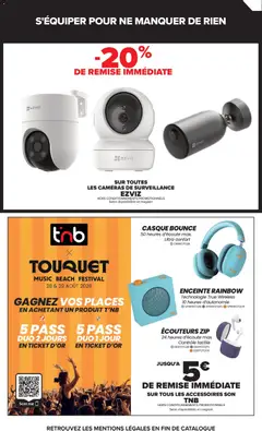 Carrefour - Prévisualisation de ÉCOUTEURS ZIP, ÉCOUTEURS ZIP 24 heures d'écoute max. Contrôle tactile valide à partir de 07/07/2026 | Page: 10 | Produits: Écouteurs, Enceinte, Caméra, Casque