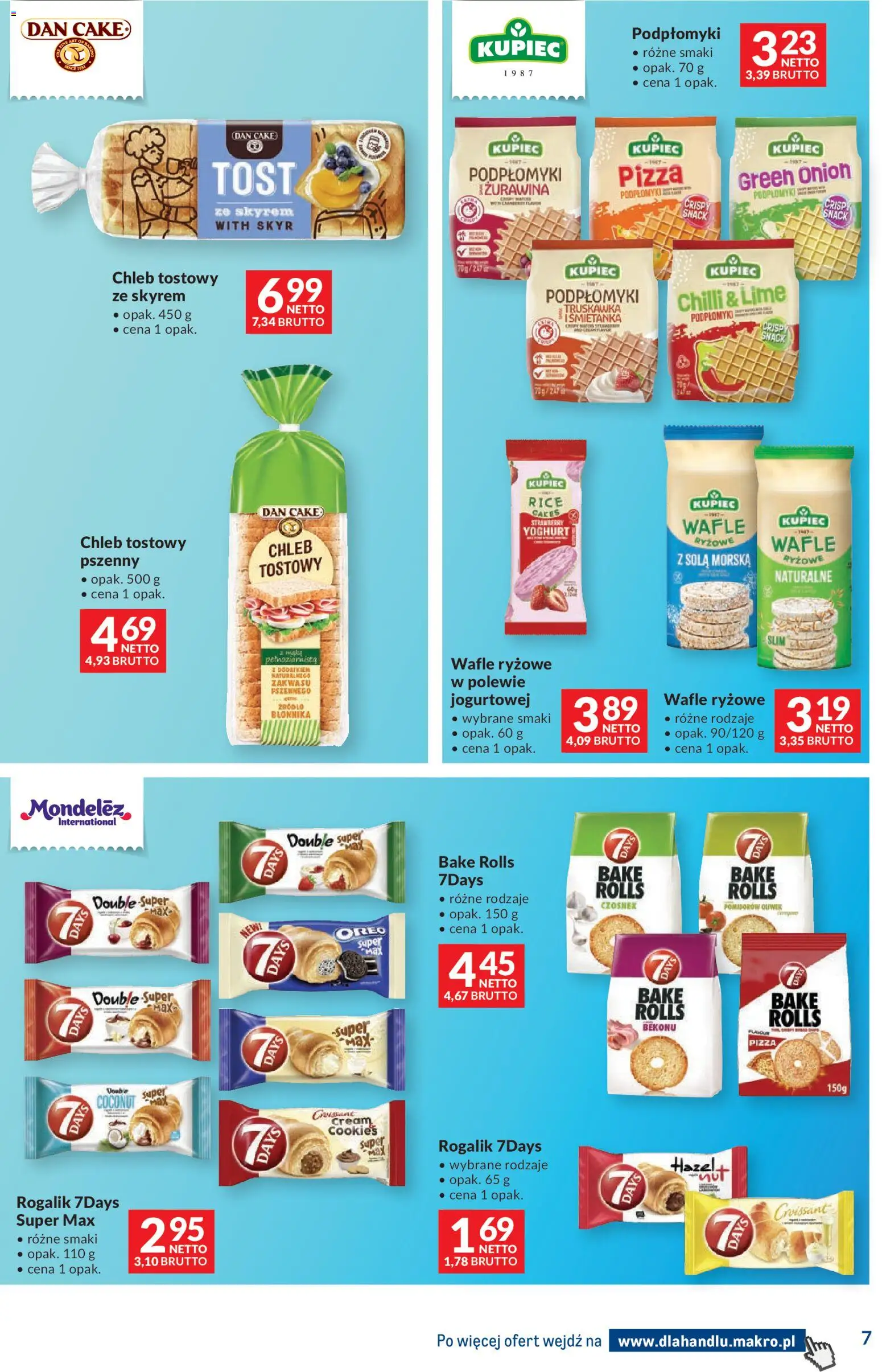 Makro gazetka - Dystrybucja do sklepów od 04.08.2026 | Strona: 7 | Produkty: Czosnek, Wafle, Chleb, Pizza