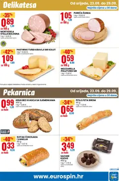 PITA S FETA SIROM, PITA S FETA SIROM - Pregled kataloga iz trgovine Eurospin, vrijedi od 23.09.2026 | Stranica: 7