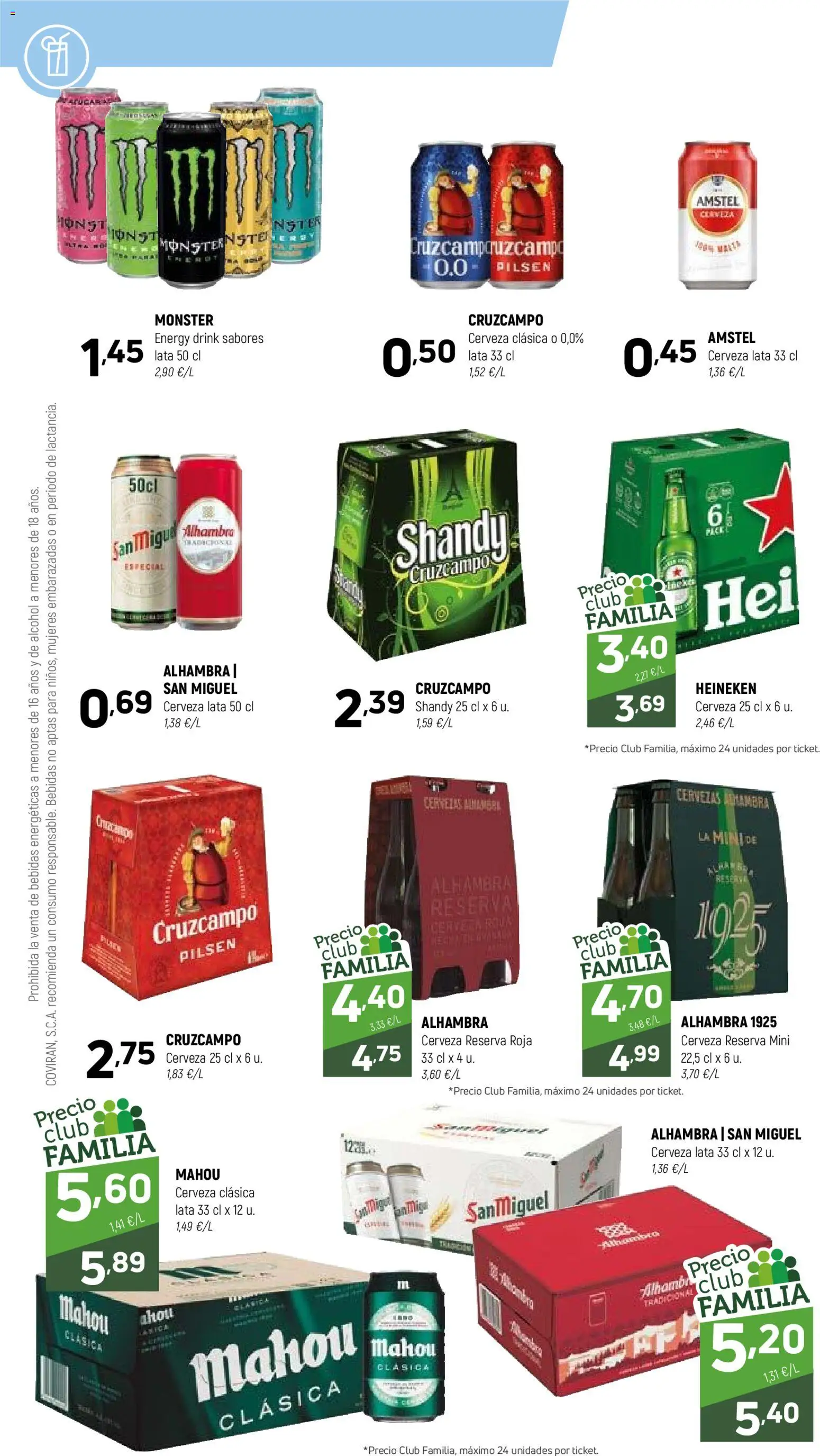 Coviran - Figueres │ válido desde el 19.05.2026 | Página: 12 | Productos: Cerveza, Σπανάκι