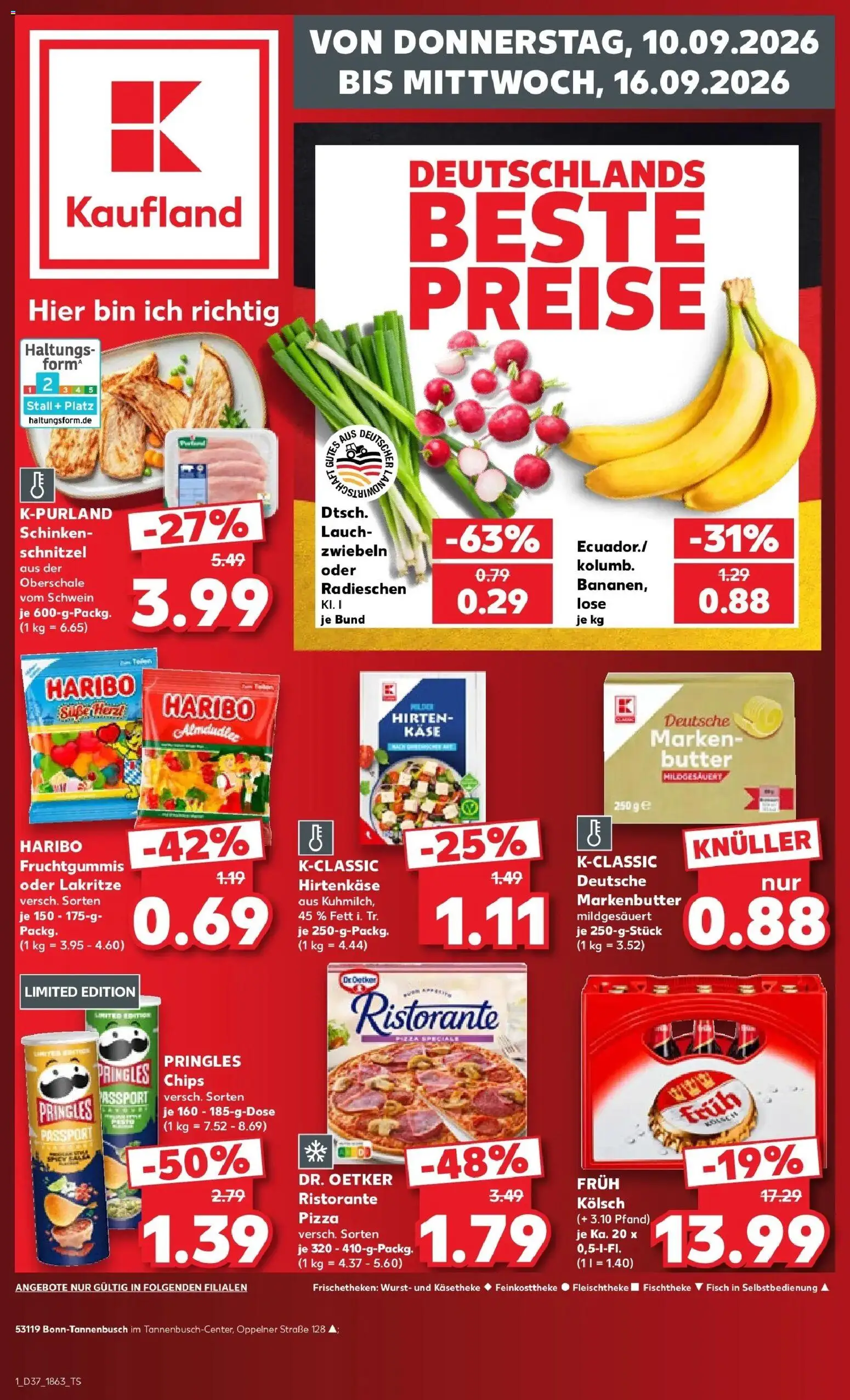 Prospekt Kaufland ab 07.09.2026 » Angebote Online zum Blättern | Seite: 10 | Produkte: Haribo, Butter, Käse, Pizza