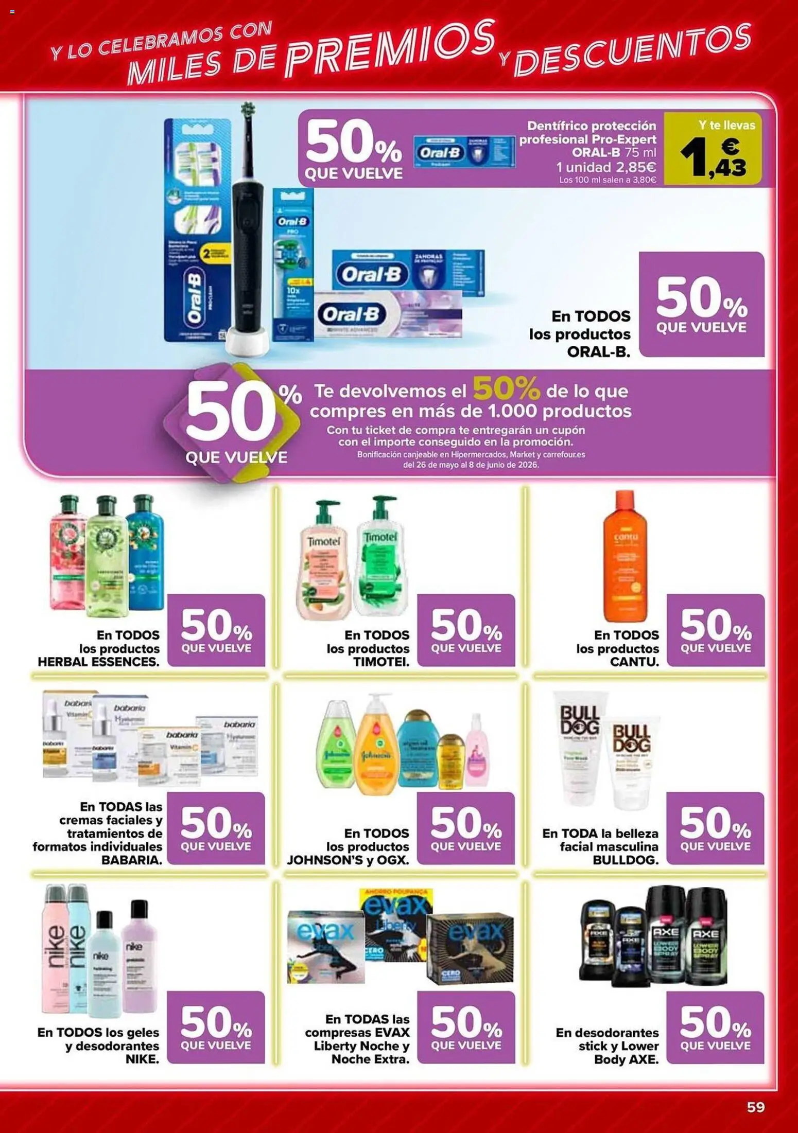 Carrefour folleto │ válido desde el 12.05.2026 | Página: 59 | Productos: Té, Γλυφιτζούρι, Body