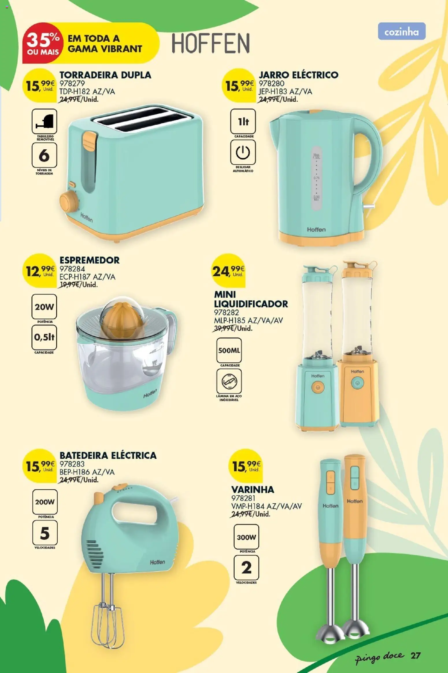 Pingo Doce Bazar Ar Livre │ válido de 05.05.2026 | Página: 29 | Produtos: Batedeira, Espremedor, Torradeira, Liquidificador