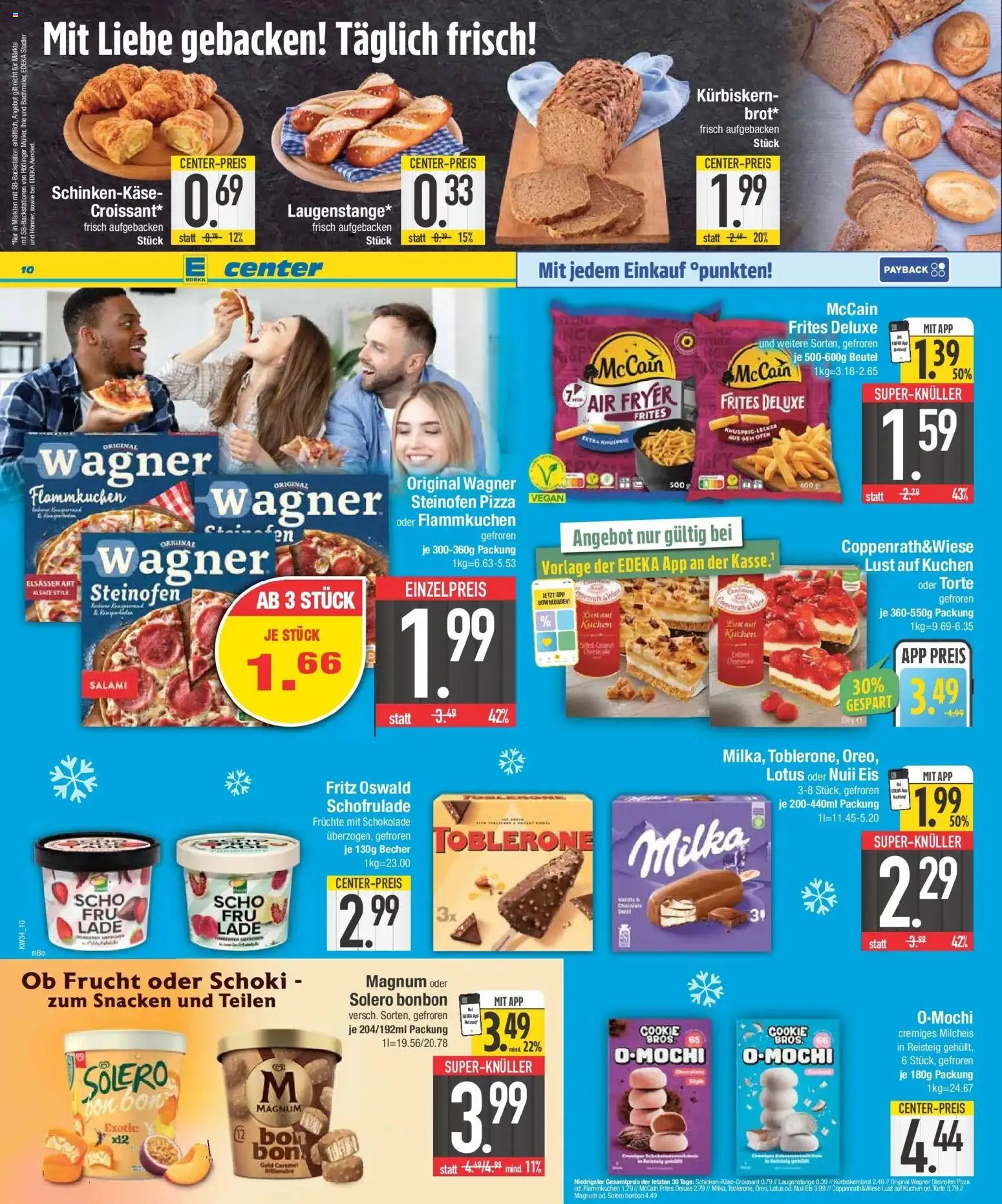 E center Prospekt Deggendorf (ab 17.08.2026) zum Blättern | Seite: 10 | Produkte: Schokolade, Milka, Pizza, Kuchen