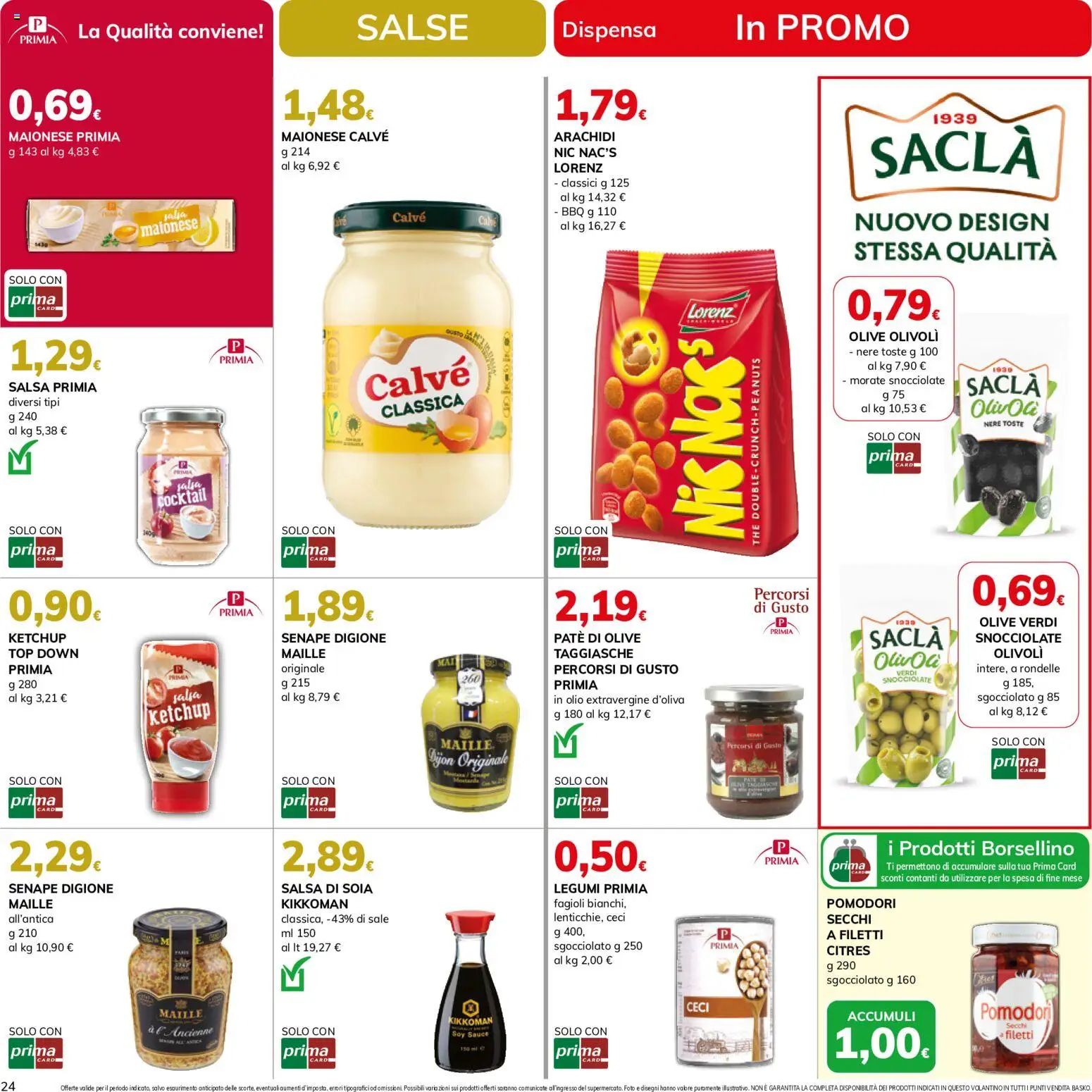 Volantino Basko del 11/08/2026 | Pagina: 24 | Prodotti: Sale, Olive, The, Senape