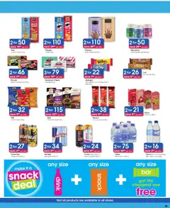 Clicks specials catalogue – valid from 11/08/2026 | Page: 53 | Products: Energy drink, Granola bars, Water, Salt