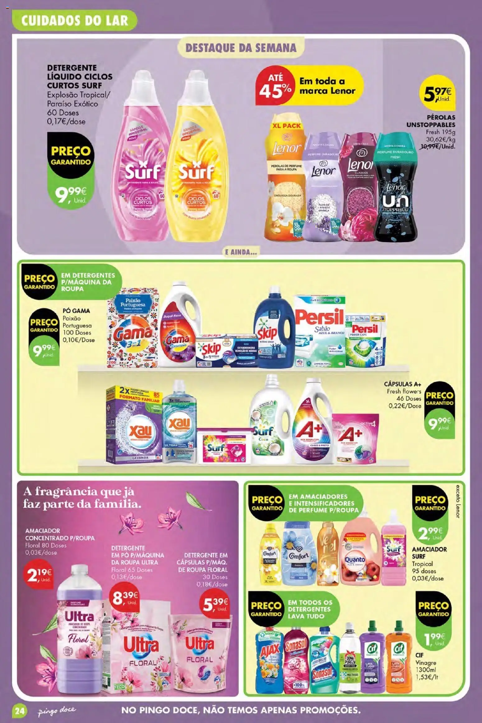 Pingo Doce folheto Poupe Esta Semana Açores │ válido de 22/10/2026 | Página: 24 | Produtos: Vinagre, Fragrância, Pó, Coco