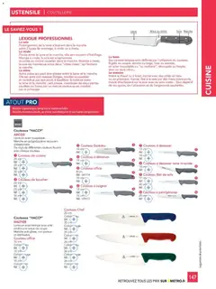 METRO - Prévisualisation de METRO - CHR Équipement valide à partir de 01/01/2025 | Page: 147 | Produits: Ciment, Poids