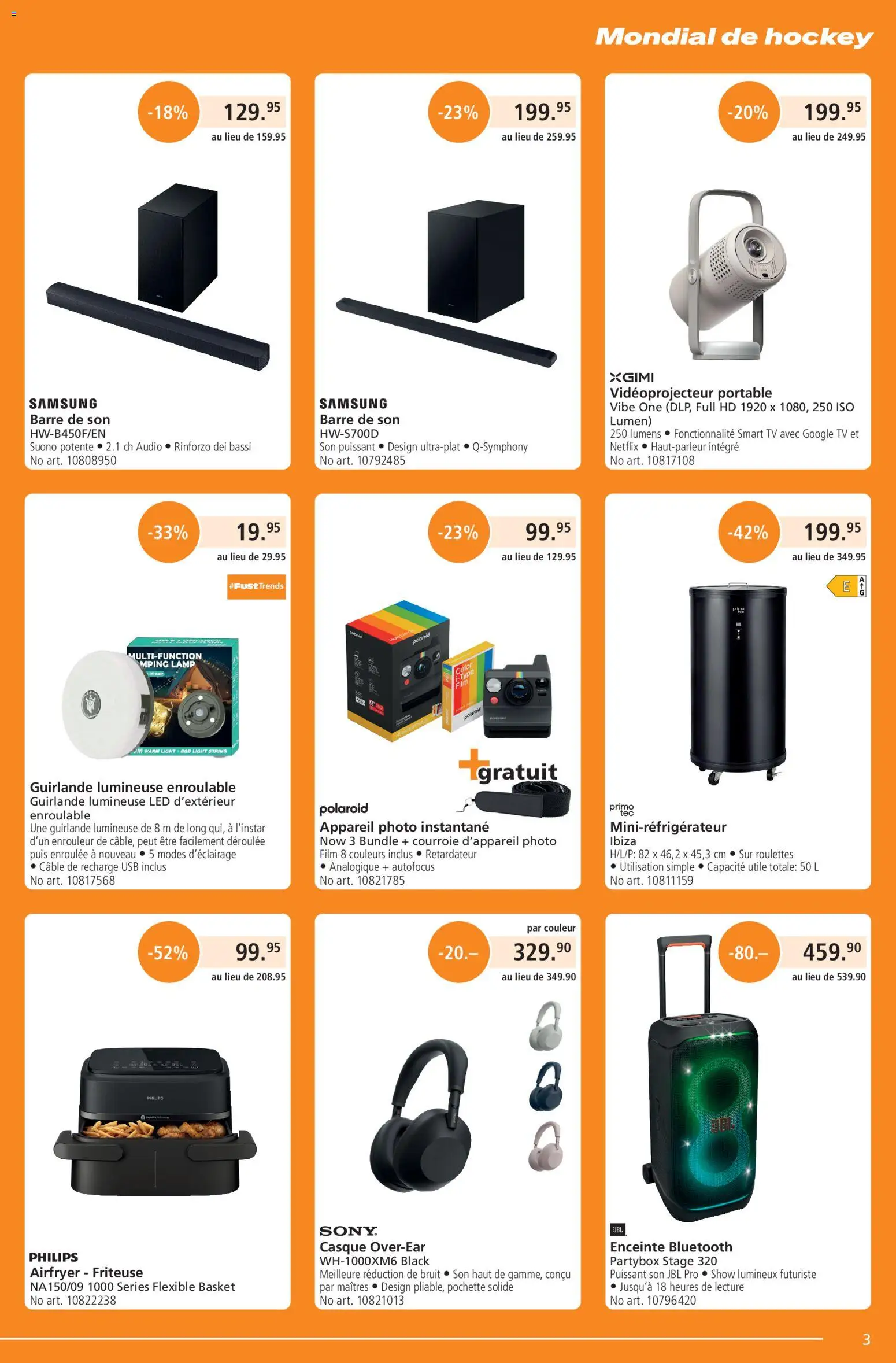 Fust aktionen FR – gültig ab 01.05.2026 | Seite: 3 | Produkte: Friteuse, TV, Usb, Philips